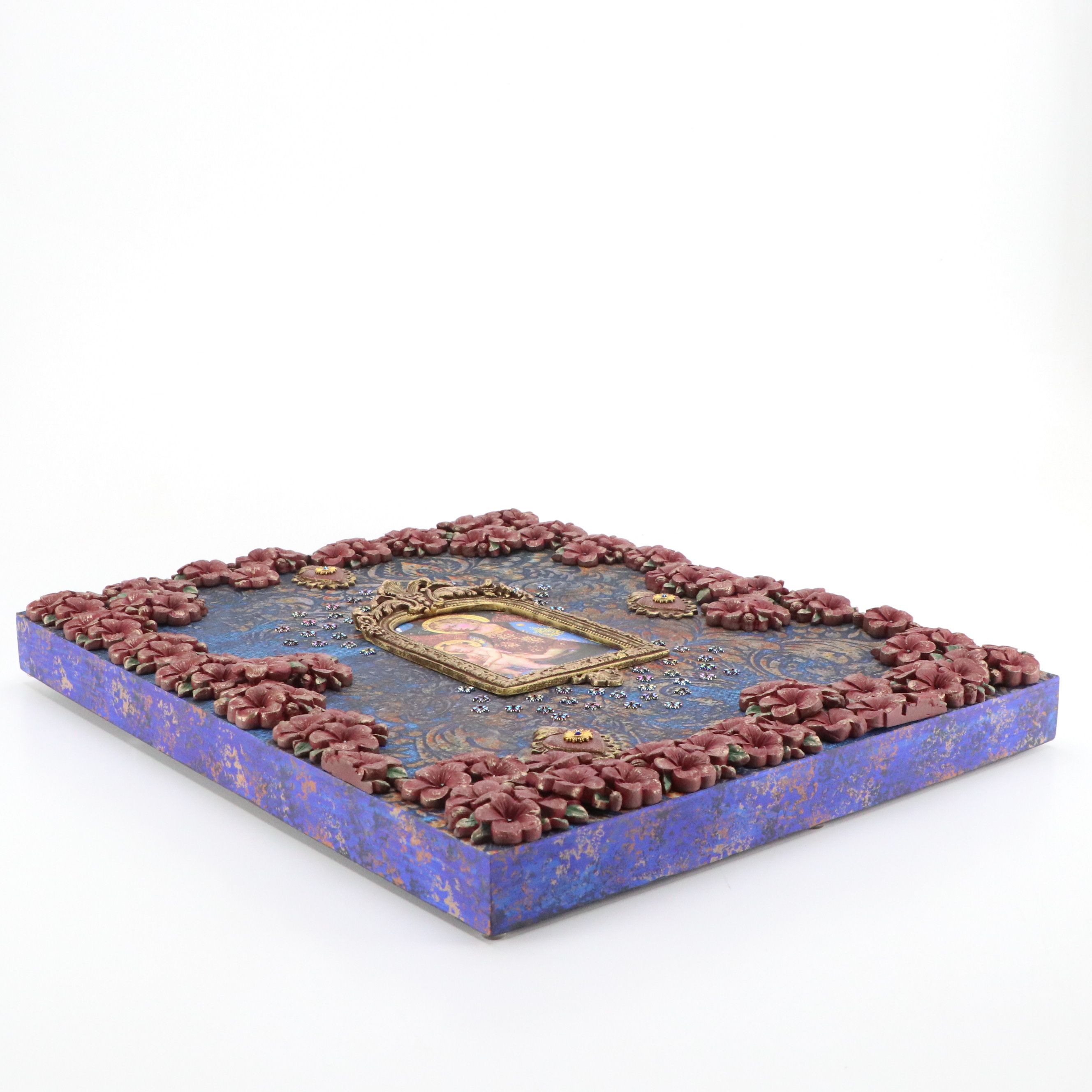 Deborah Kovacs-Sturdevant Mixed Media Assemblage "Madonna & Child," 2023