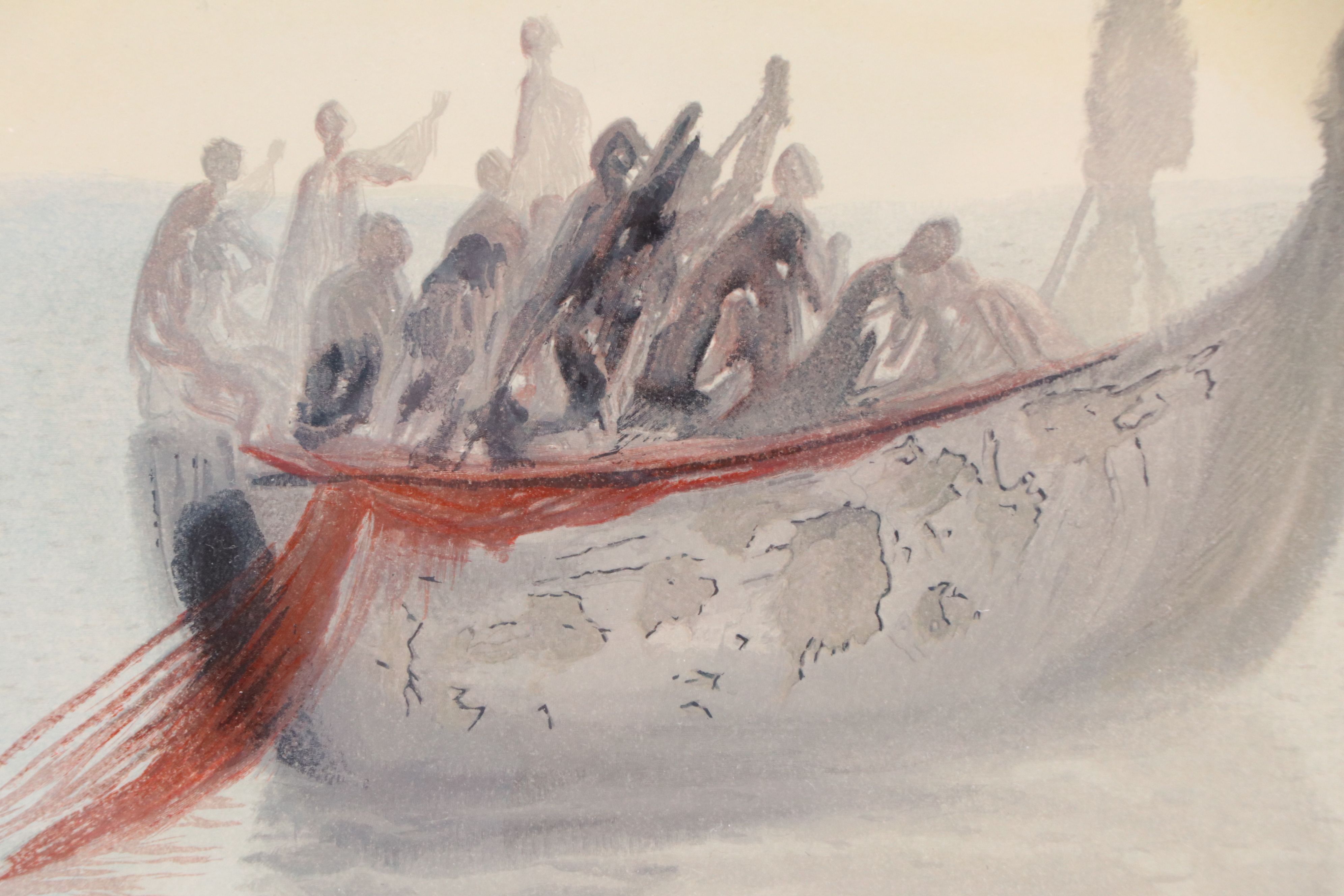 Salvador Dalí Wood Engraving "La Barque de Nocher," 1960-1964