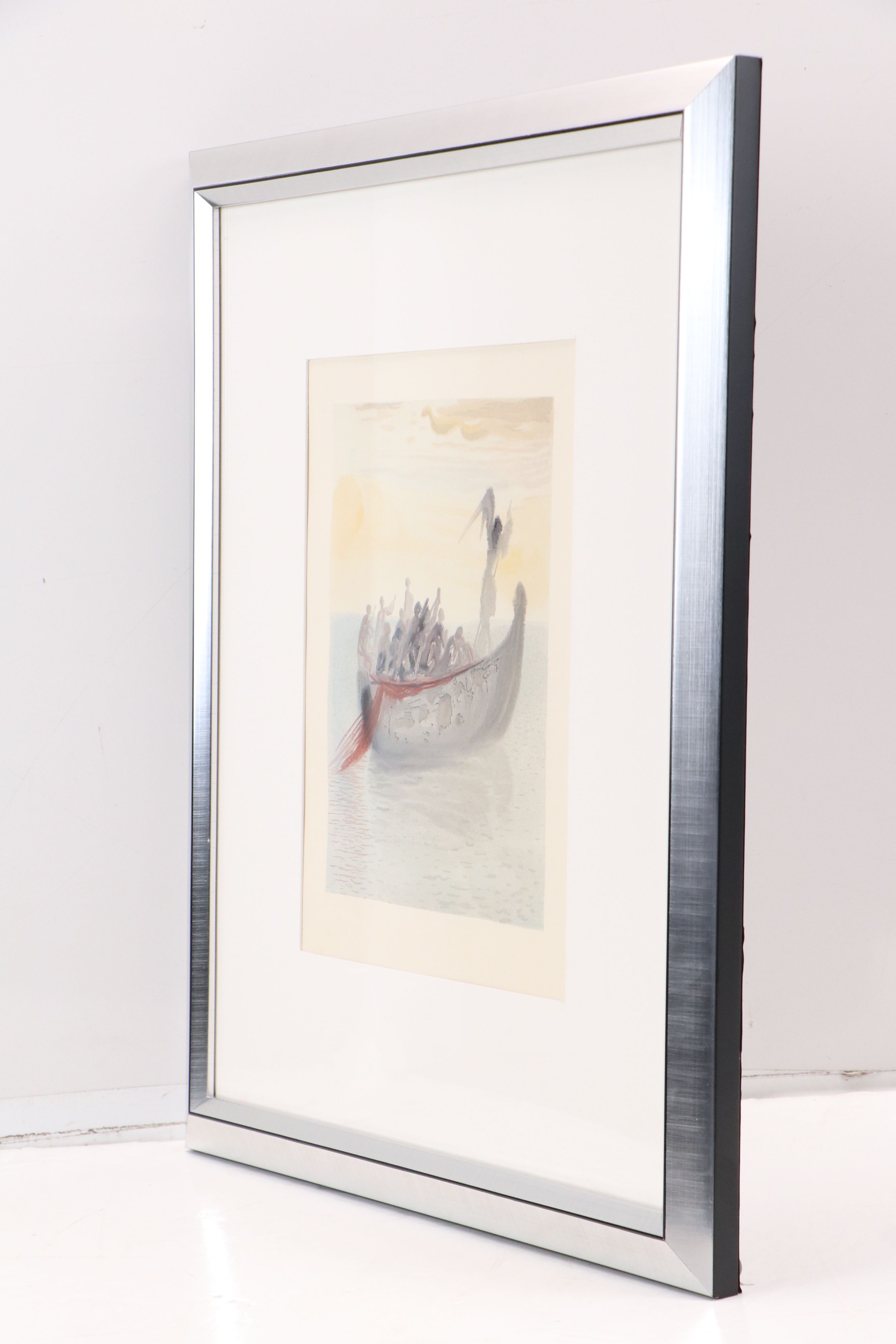 Salvador Dalí Wood Engraving "La Barque de Nocher," 1960-1964