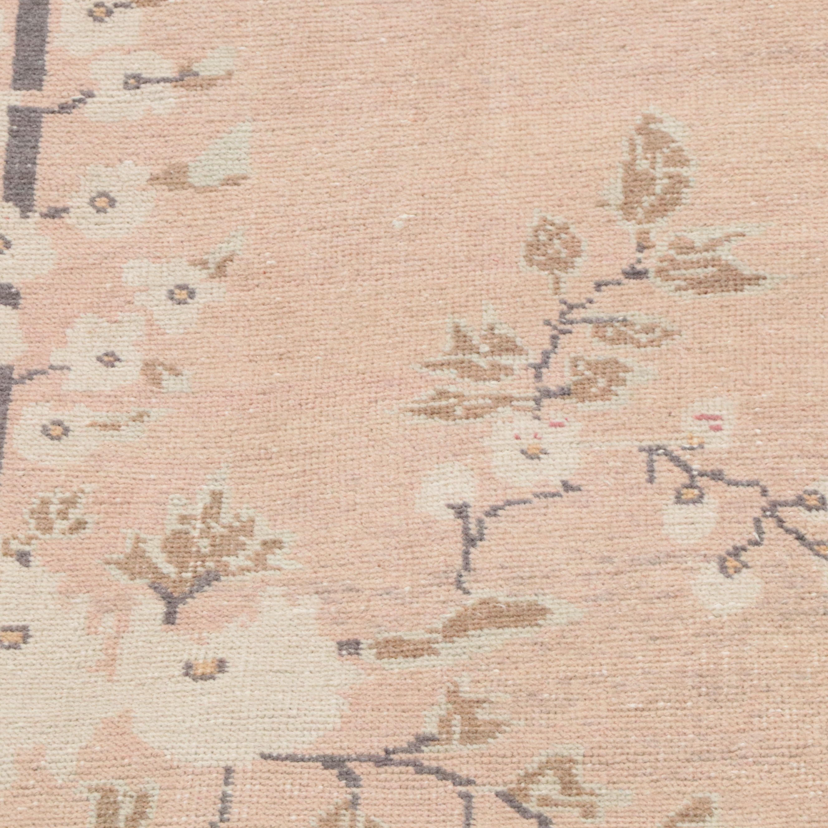 5'2 x 8'6 Hand-Knotted Turkish Floral Nichols Style Area Rug