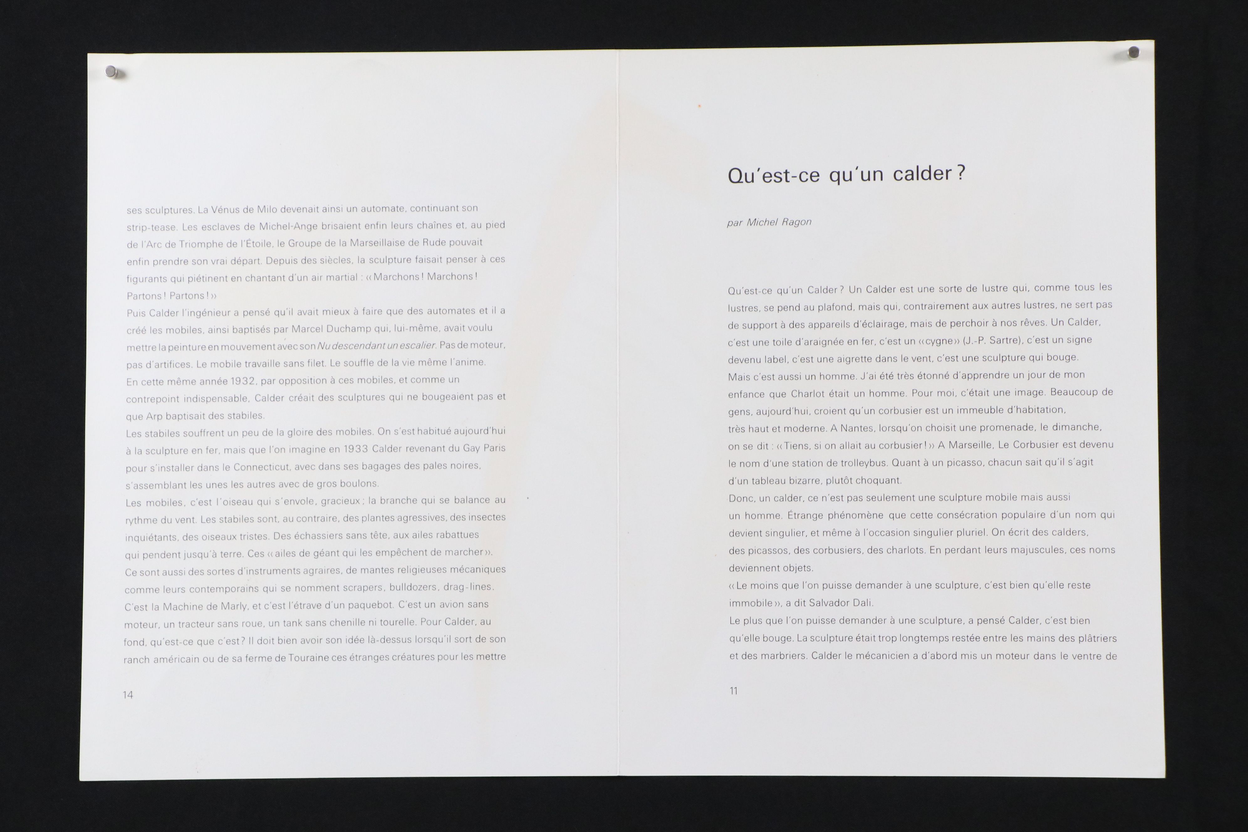 Alexander Calder Lithograph "The Yellow Giant Anteater," 1963