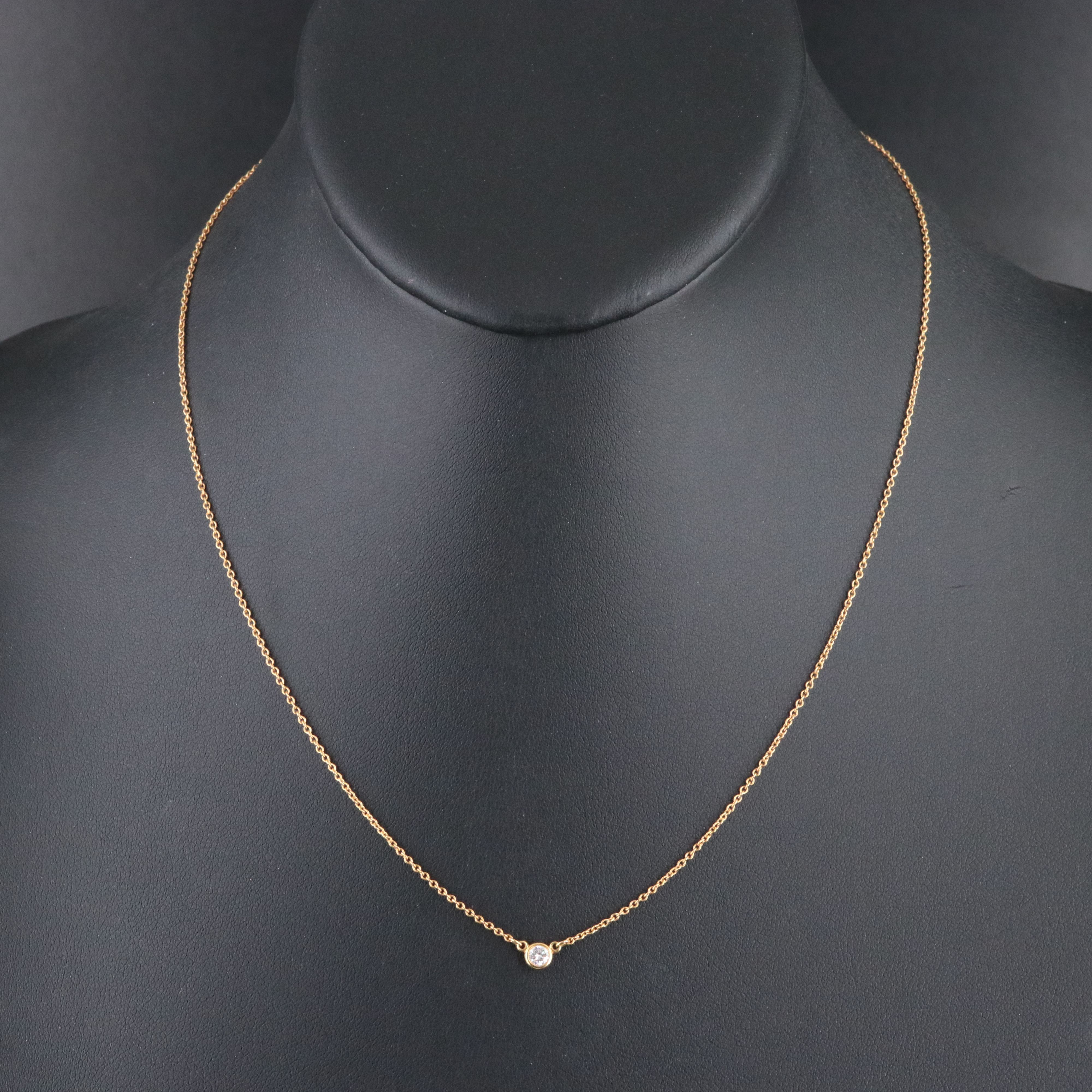 Elsa Peretti for Tiffany & Co. 18K Diamond Bezel Station Necklace