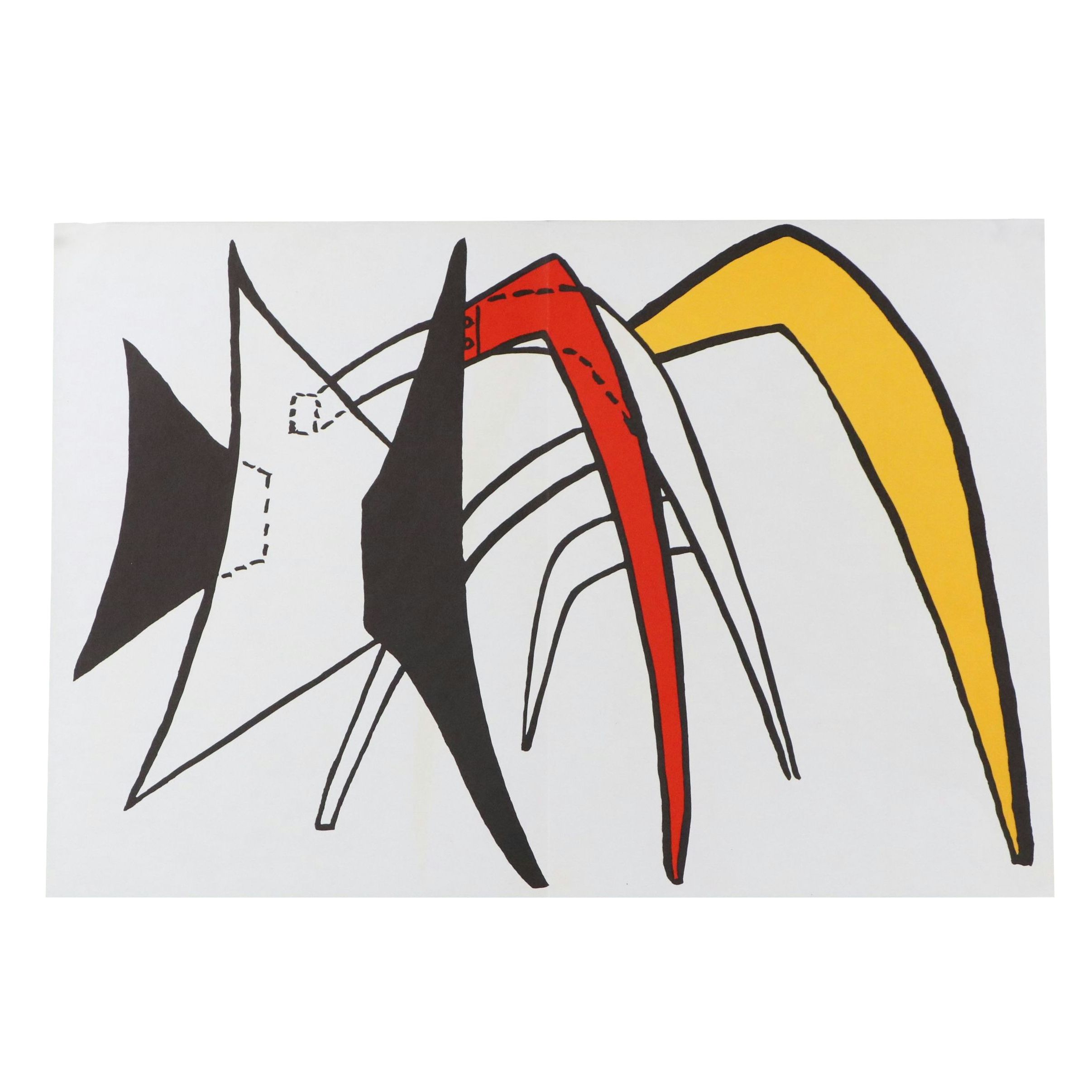 Alexander Calder Lithograph "The Yellow Giant Anteater," 1963