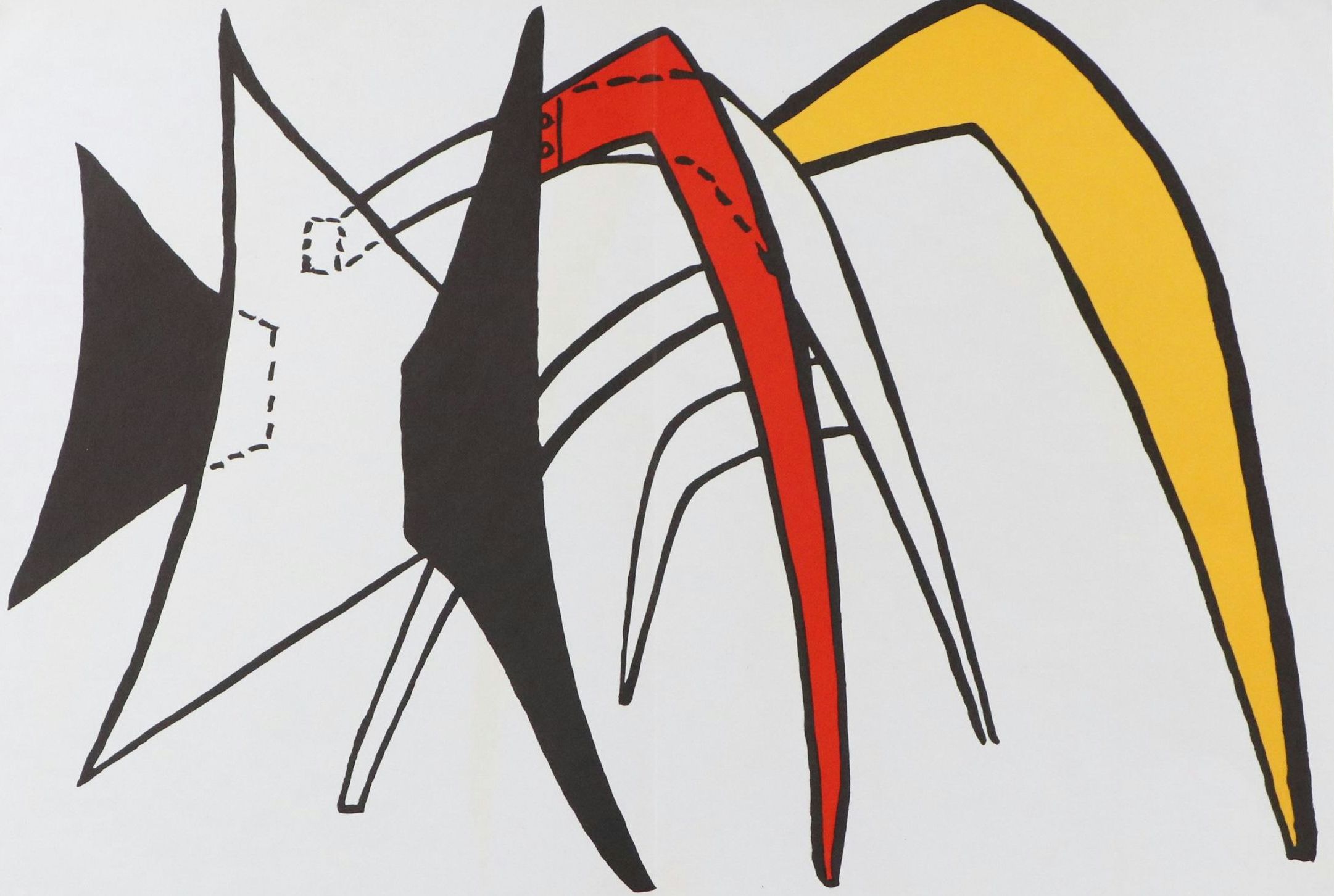 Alexander Calder Lithograph "The Yellow Giant Anteater," 1963