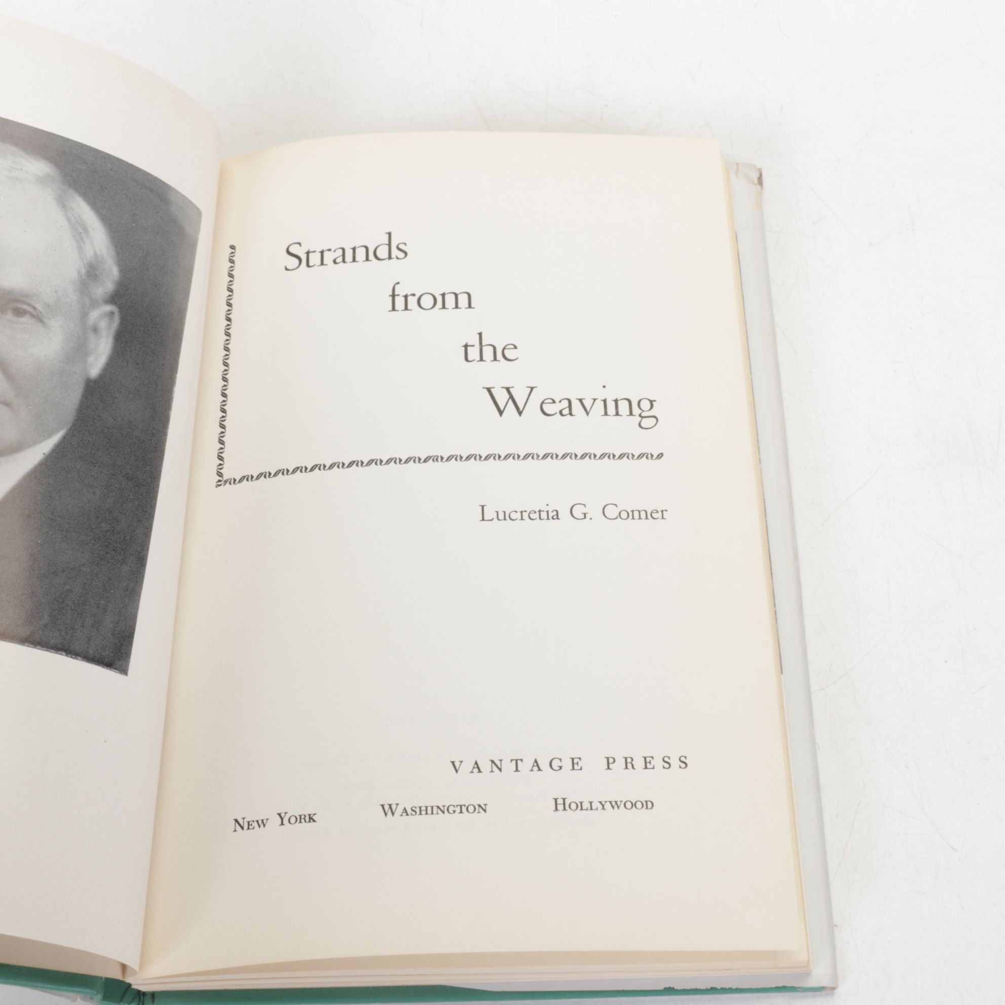 First Edition "Strands from the Weaving" by Lucretia G. Comer