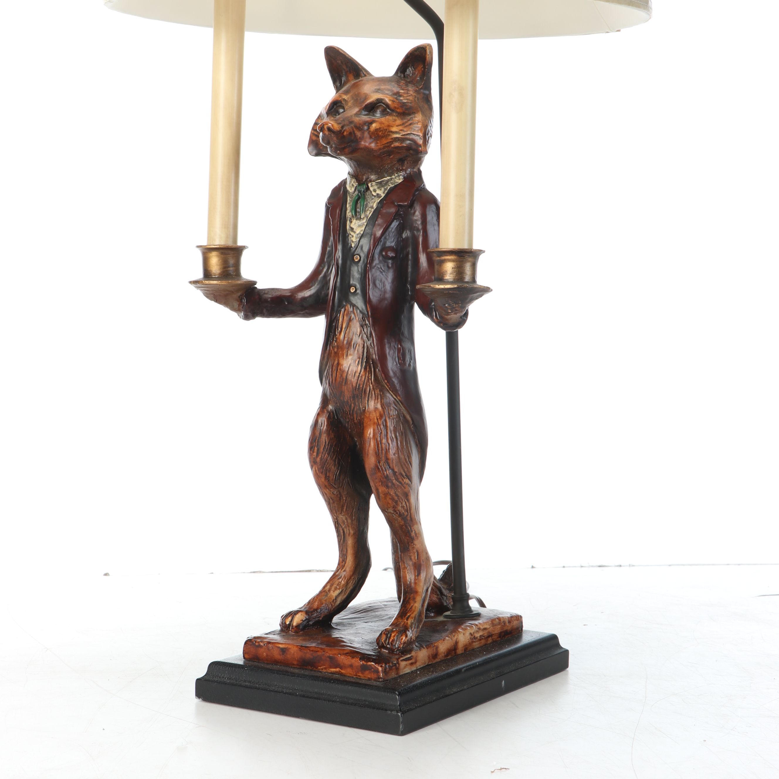 Fancy Fox Figural Table Lamp