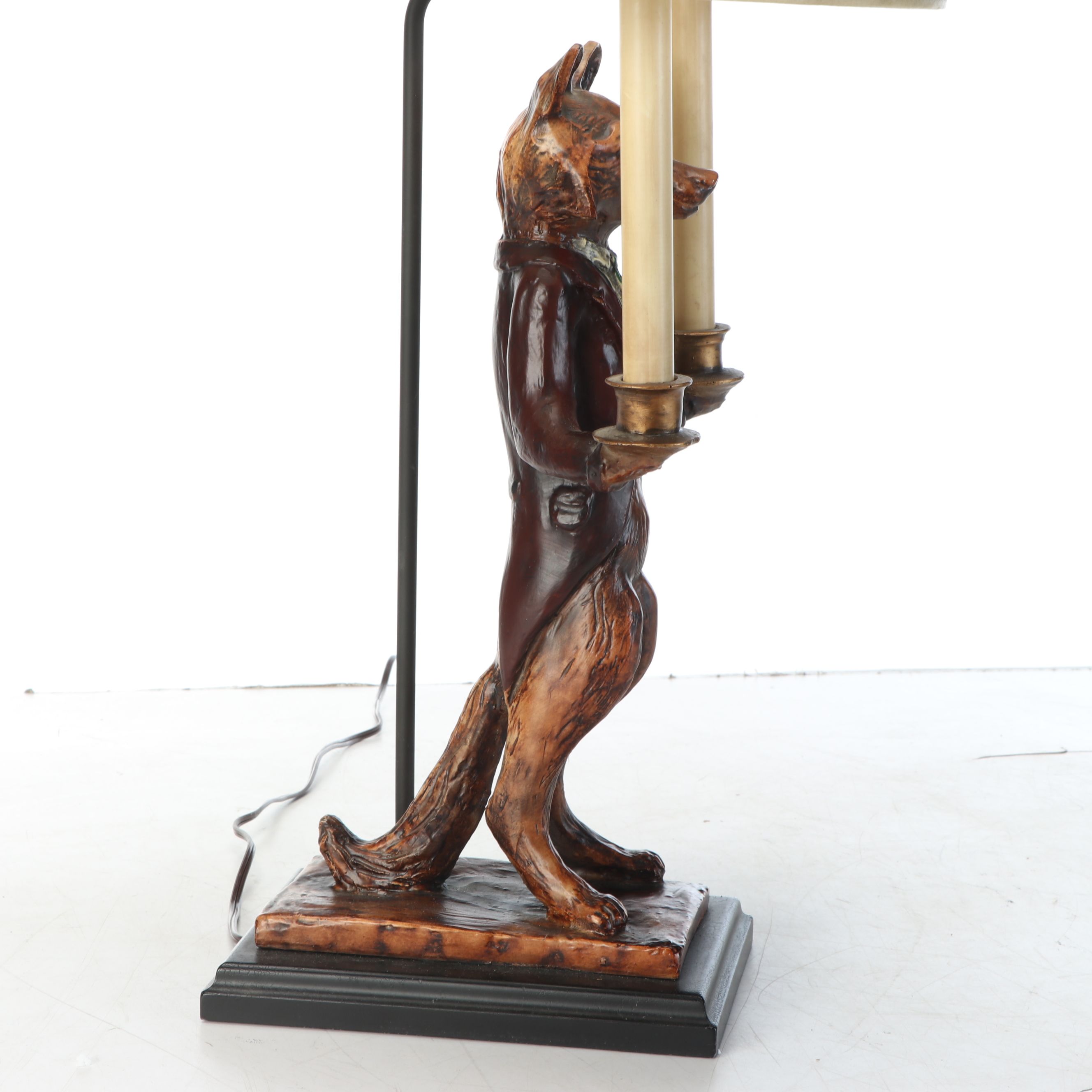 Fancy Fox Figural Table Lamp