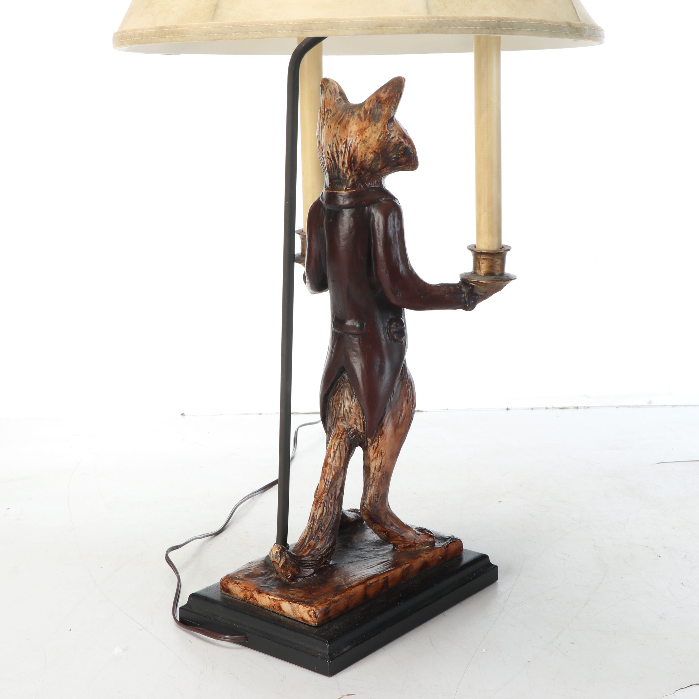Fancy Fox Figural Table Lamp