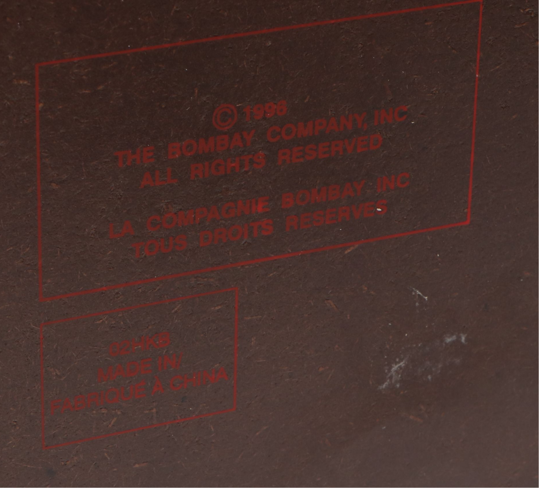 The Bombay Company Wooden Footed Jewelry Chest, Late 20th Century