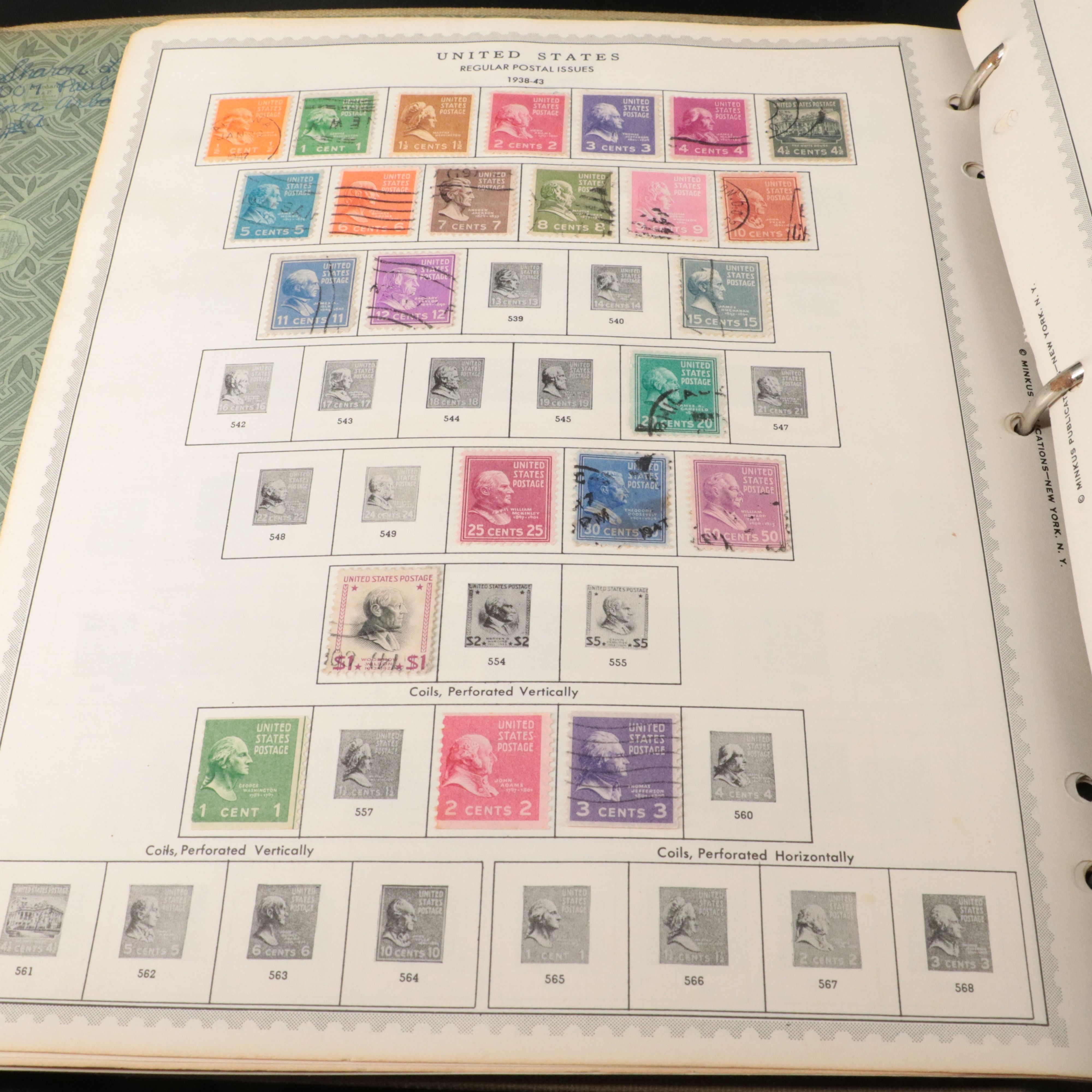 Three Vintage Albums of World Postage Stamps and Postal Covers