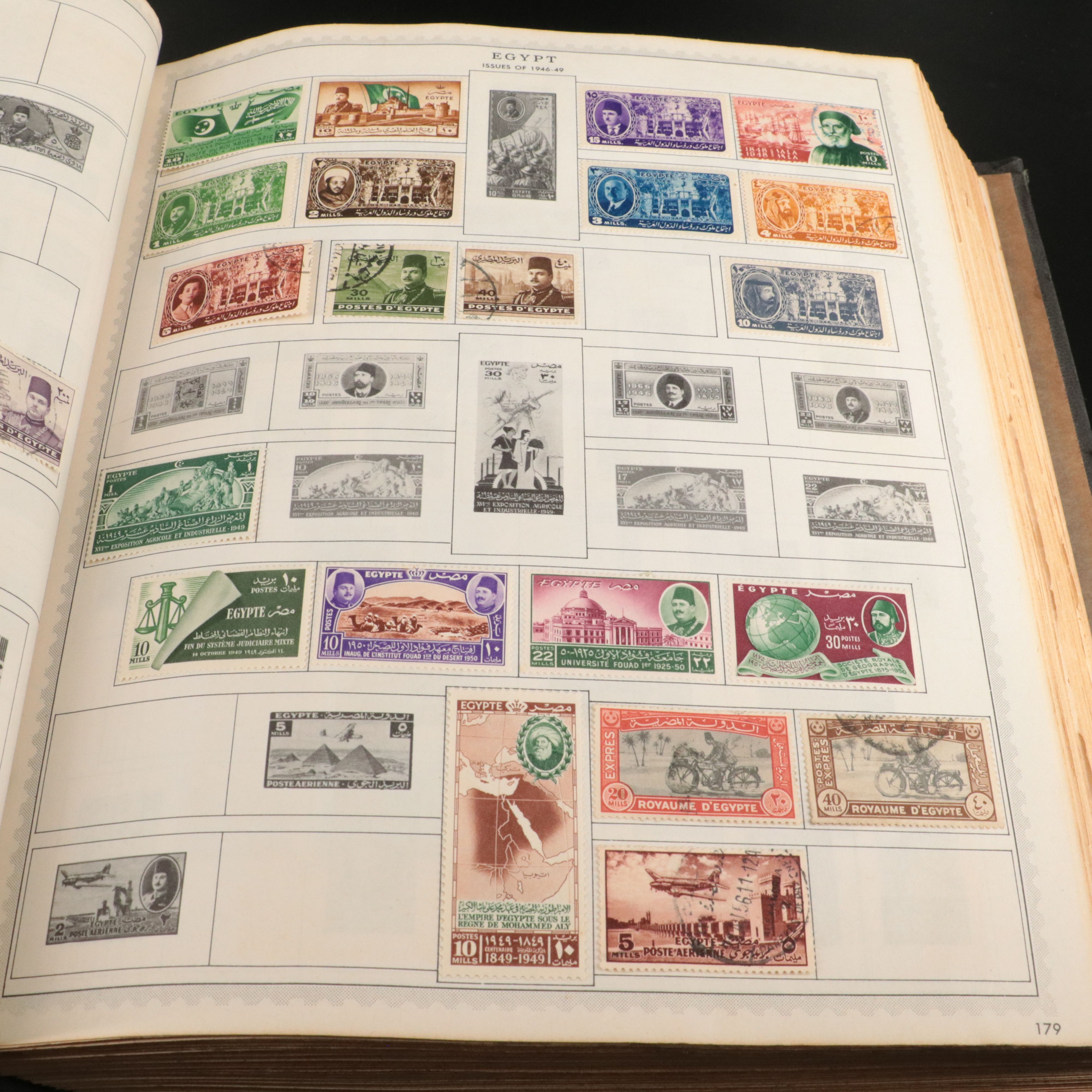 Three Vintage Albums of World Postage Stamps and Postal Covers