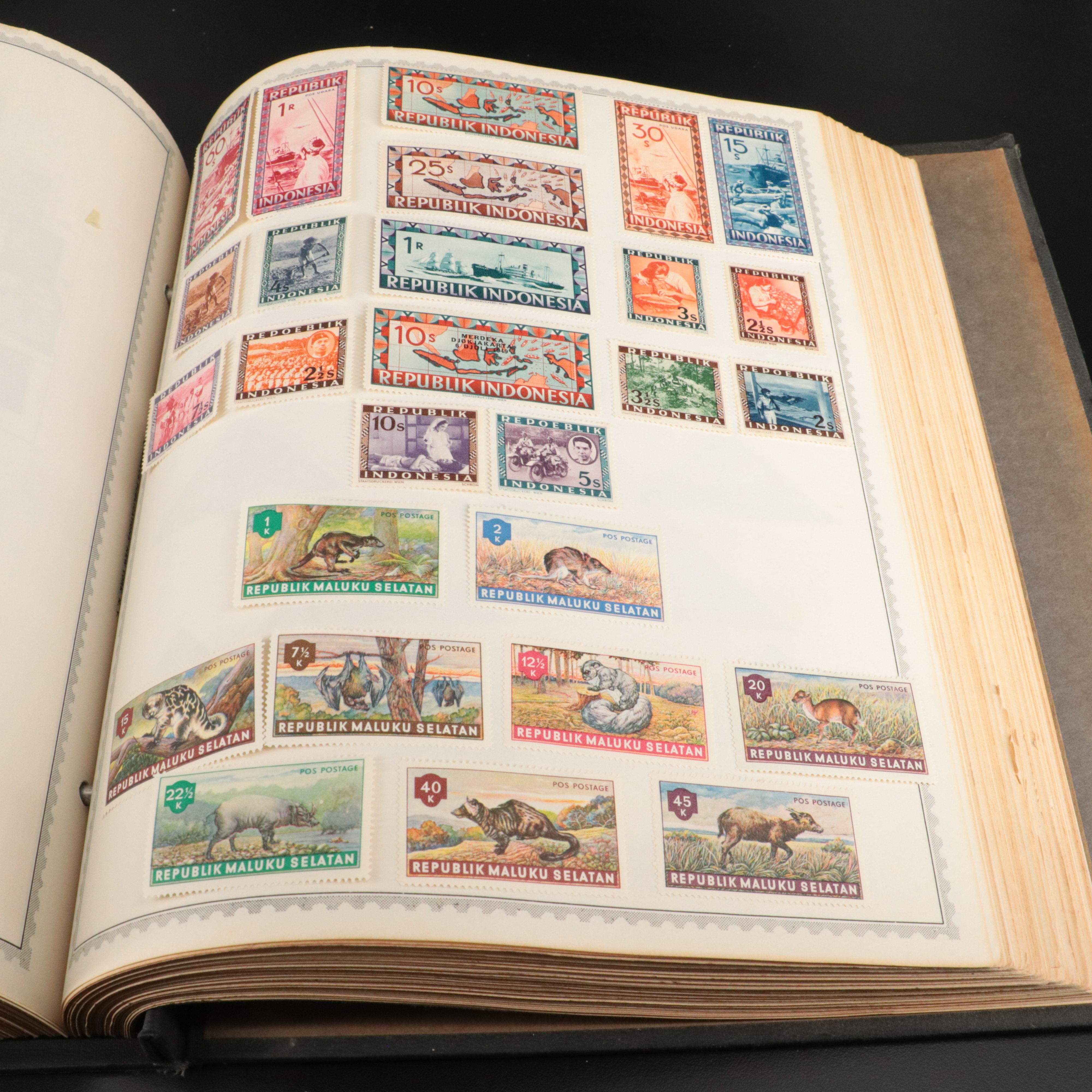 Three Vintage Albums of World Postage Stamps and Postal Covers