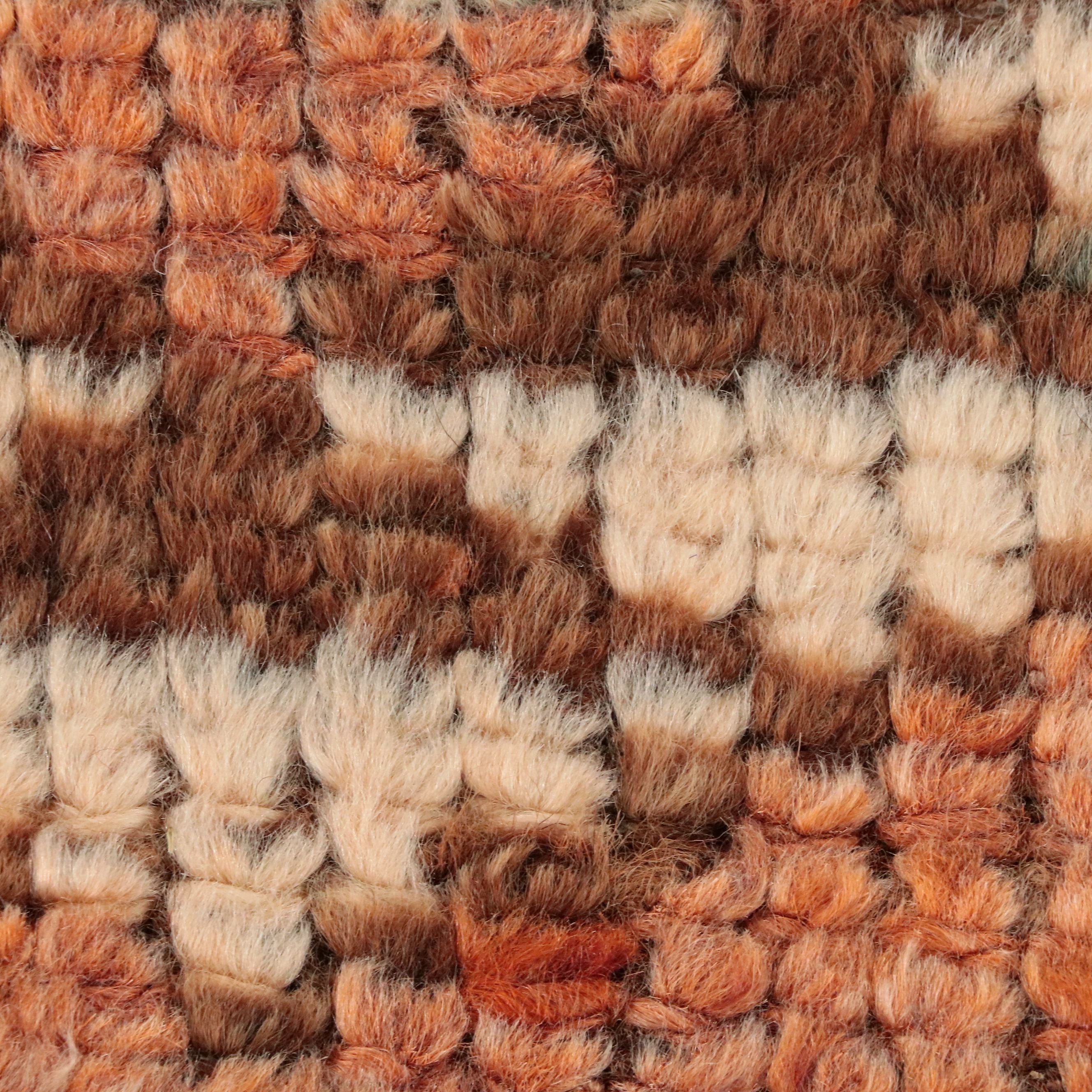 2'11 x 10'9 Hand-Knotted Turkish Konya-Style Geometric Long Rug