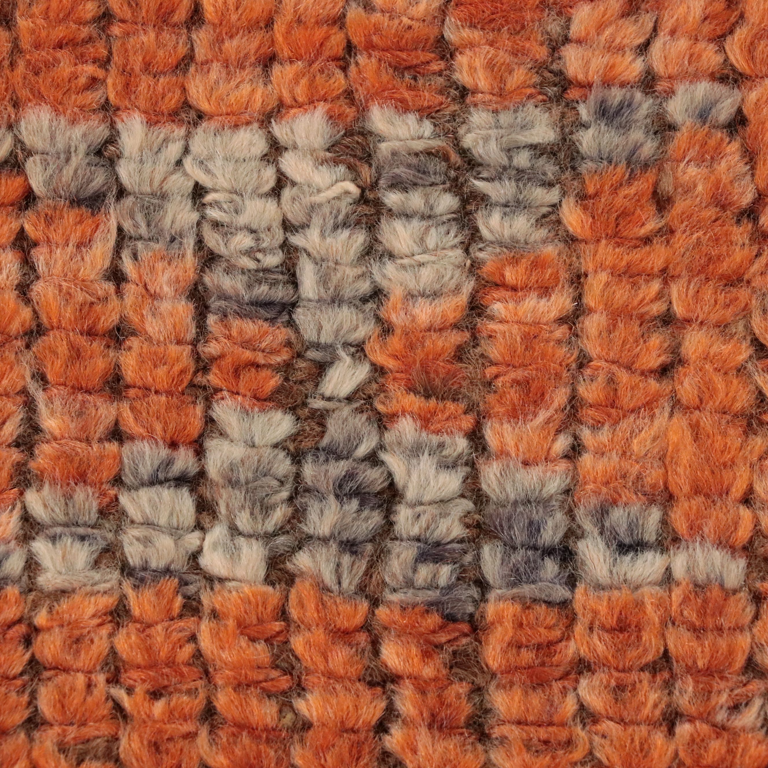 2'11 x 10'9 Hand-Knotted Turkish Konya-Style Geometric Long Rug