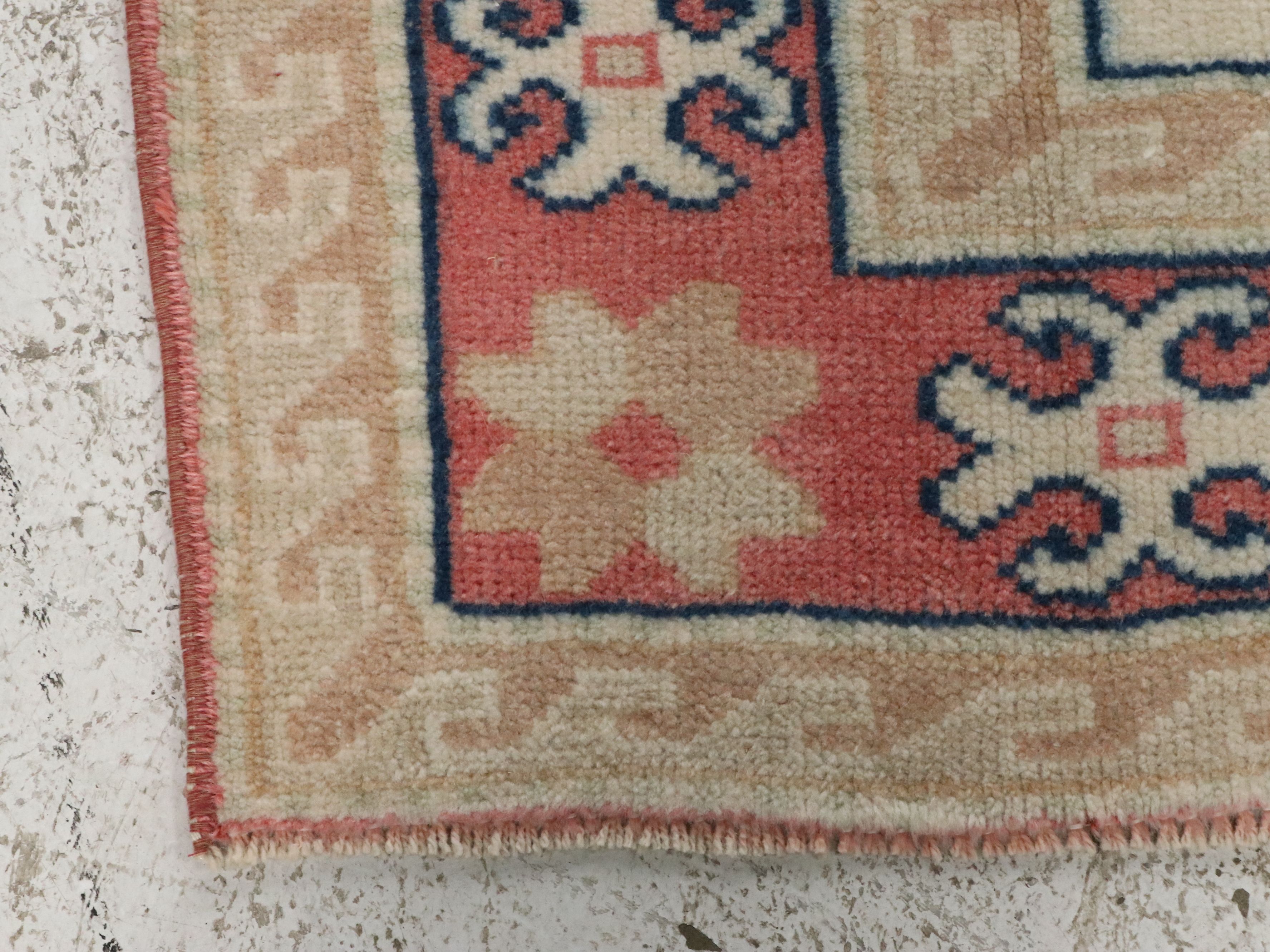 5'3 x 6'11 Hand-Knotted Turkish Anatolian Area Rug