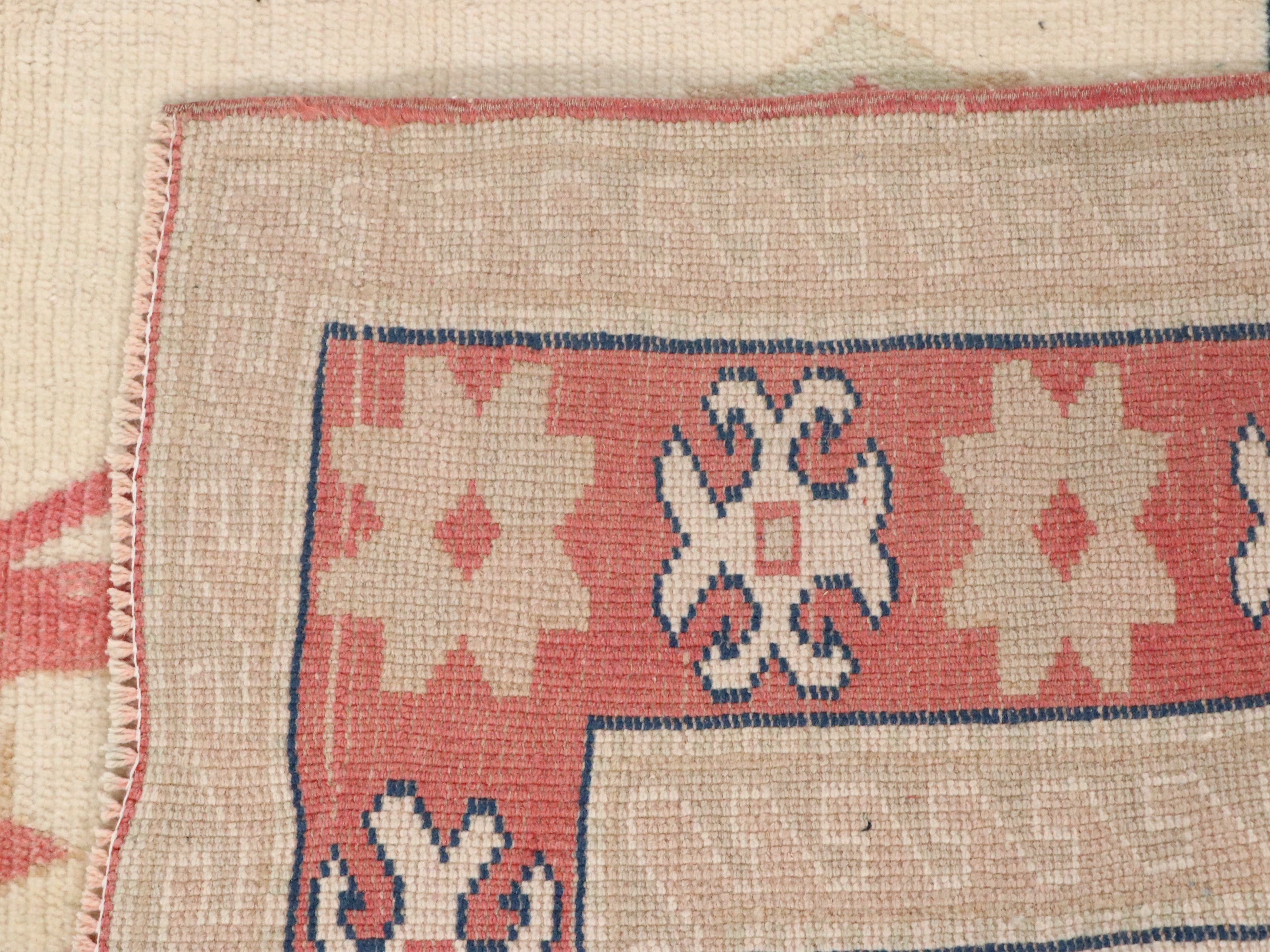 5'3 x 6'11 Hand-Knotted Turkish Anatolian Area Rug