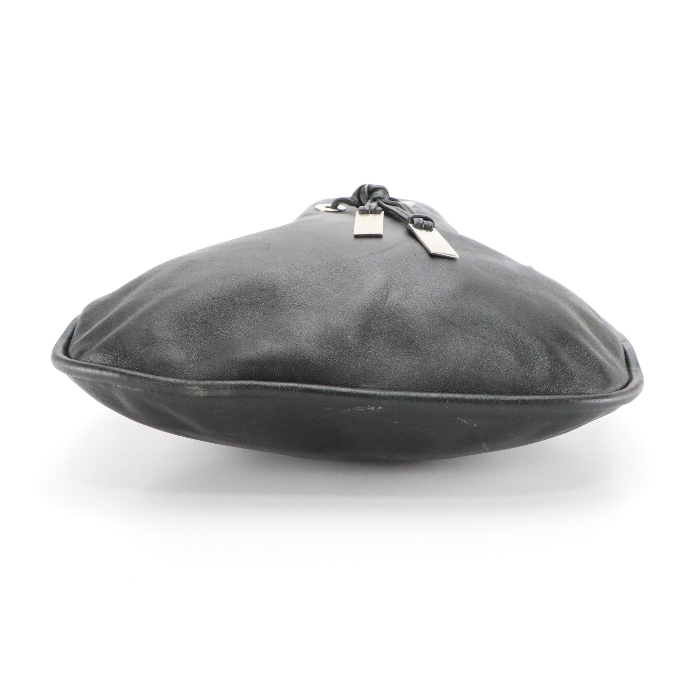 Gucci Hobo Shoulder Bag in Black Calfskin Leather