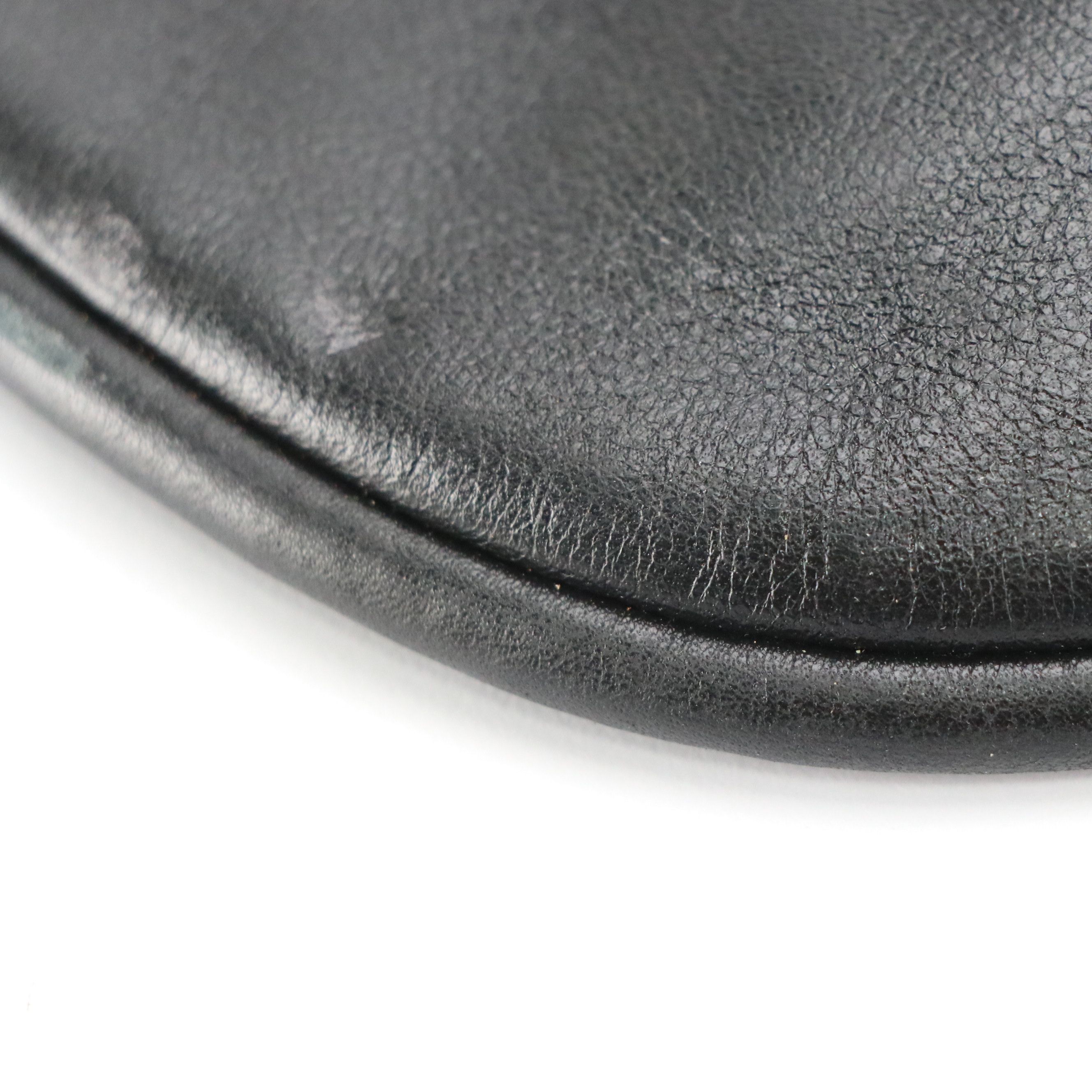 Gucci Hobo Shoulder Bag in Black Calfskin Leather