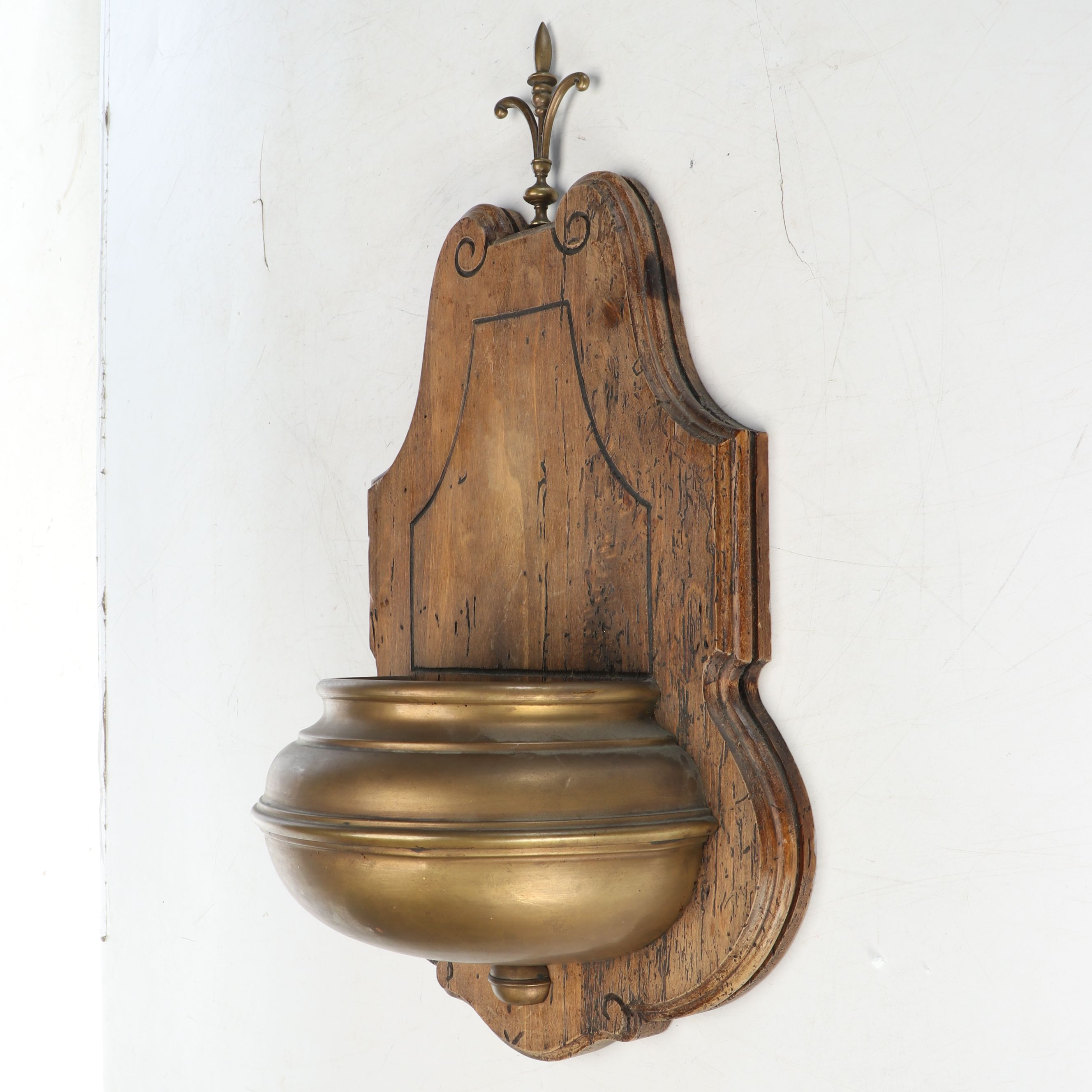 Italian Bronze Holy Water Font