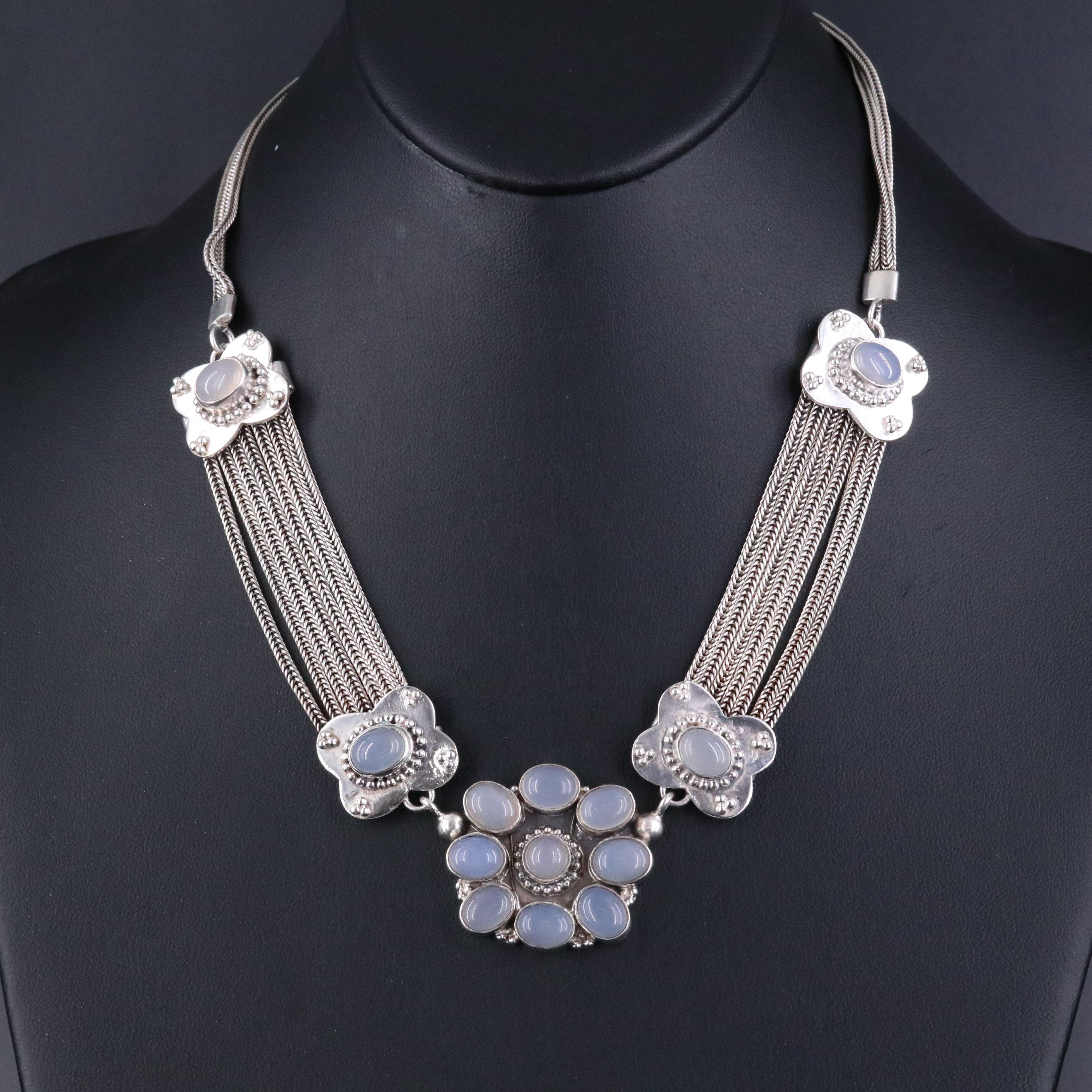 Sterling Chalcedony Necklace