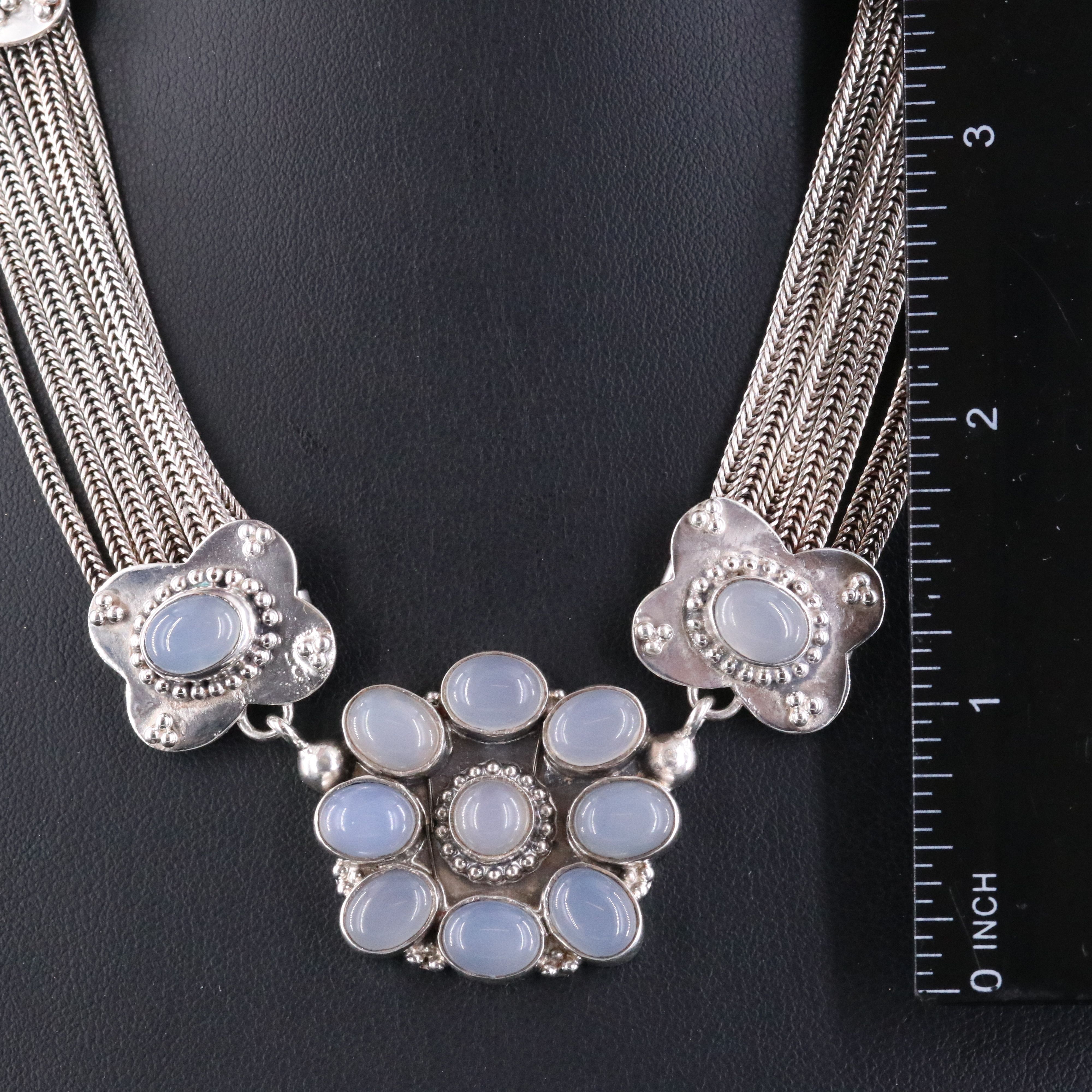 Sterling Chalcedony Necklace