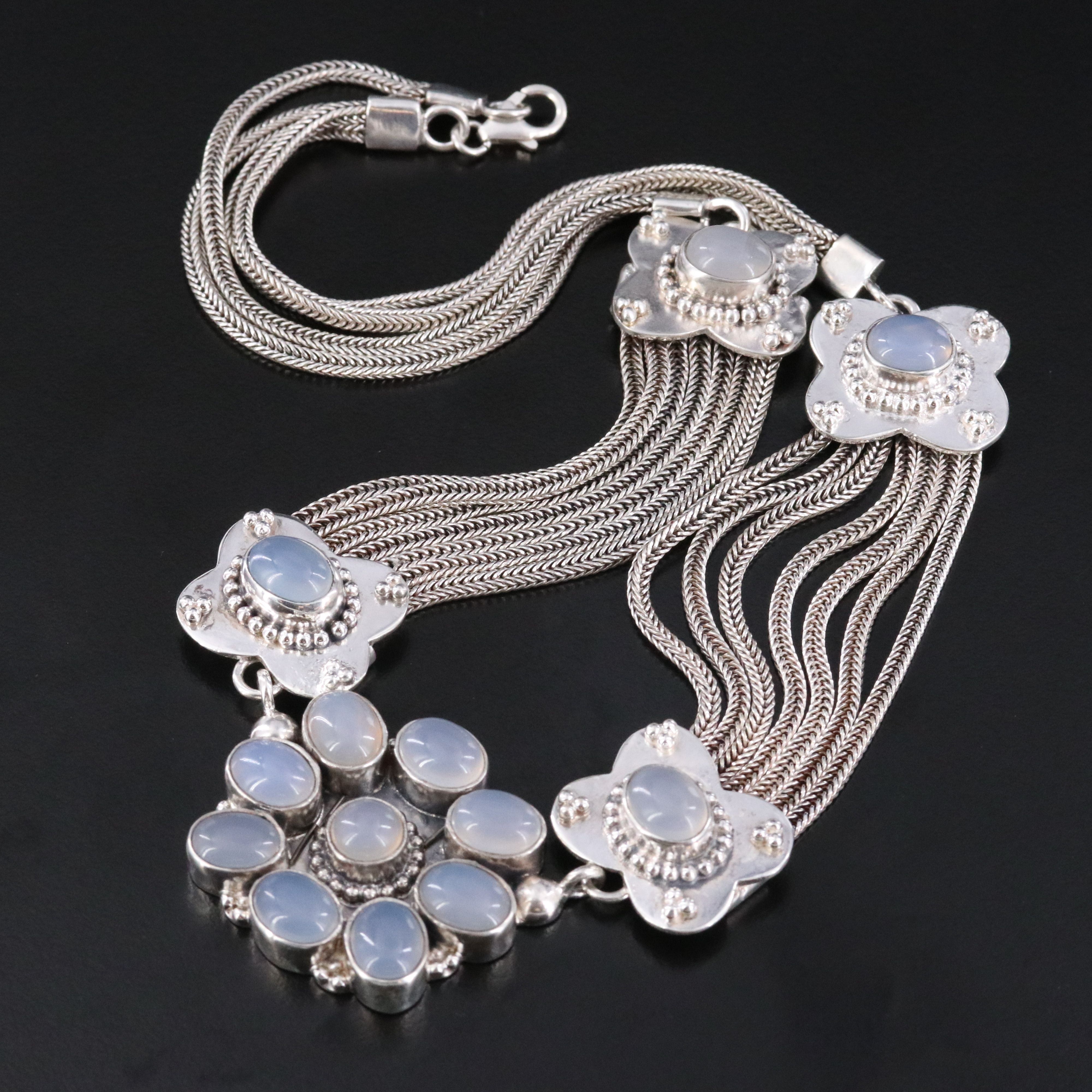 Sterling Chalcedony Necklace