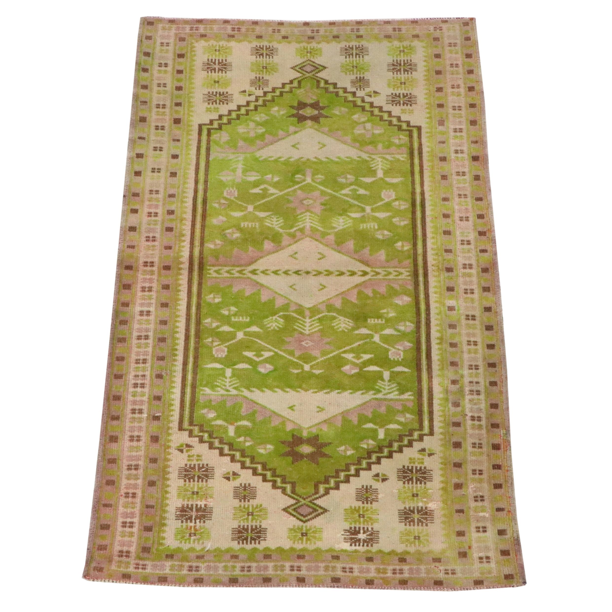 3'1 x 6' Hand-Knotted Turkish Anatolian Area Rug