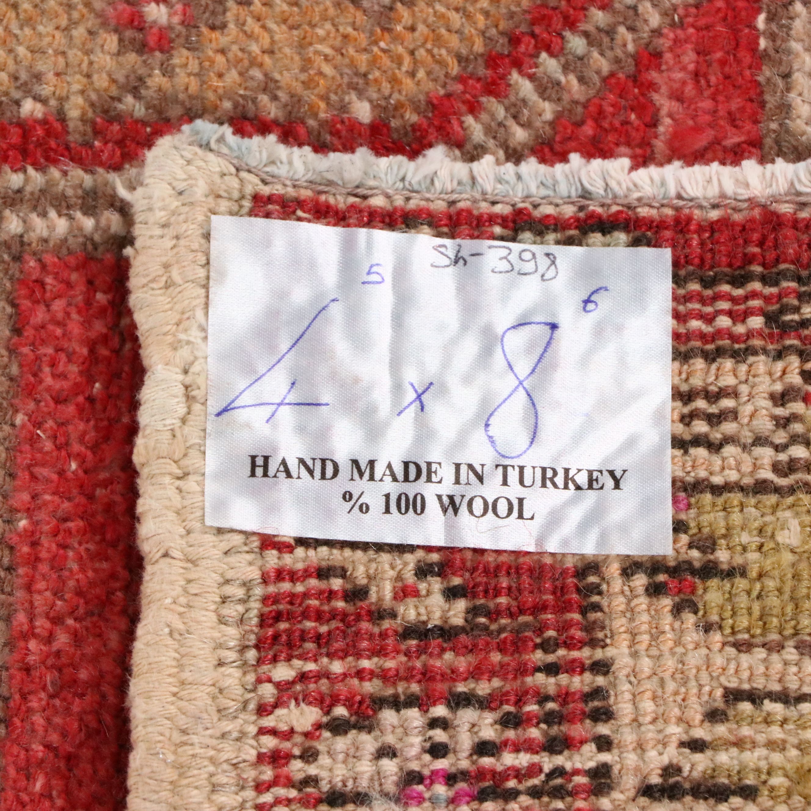 4'6 x 8'6 Hand-Knotted Turkish Konya Area Rug