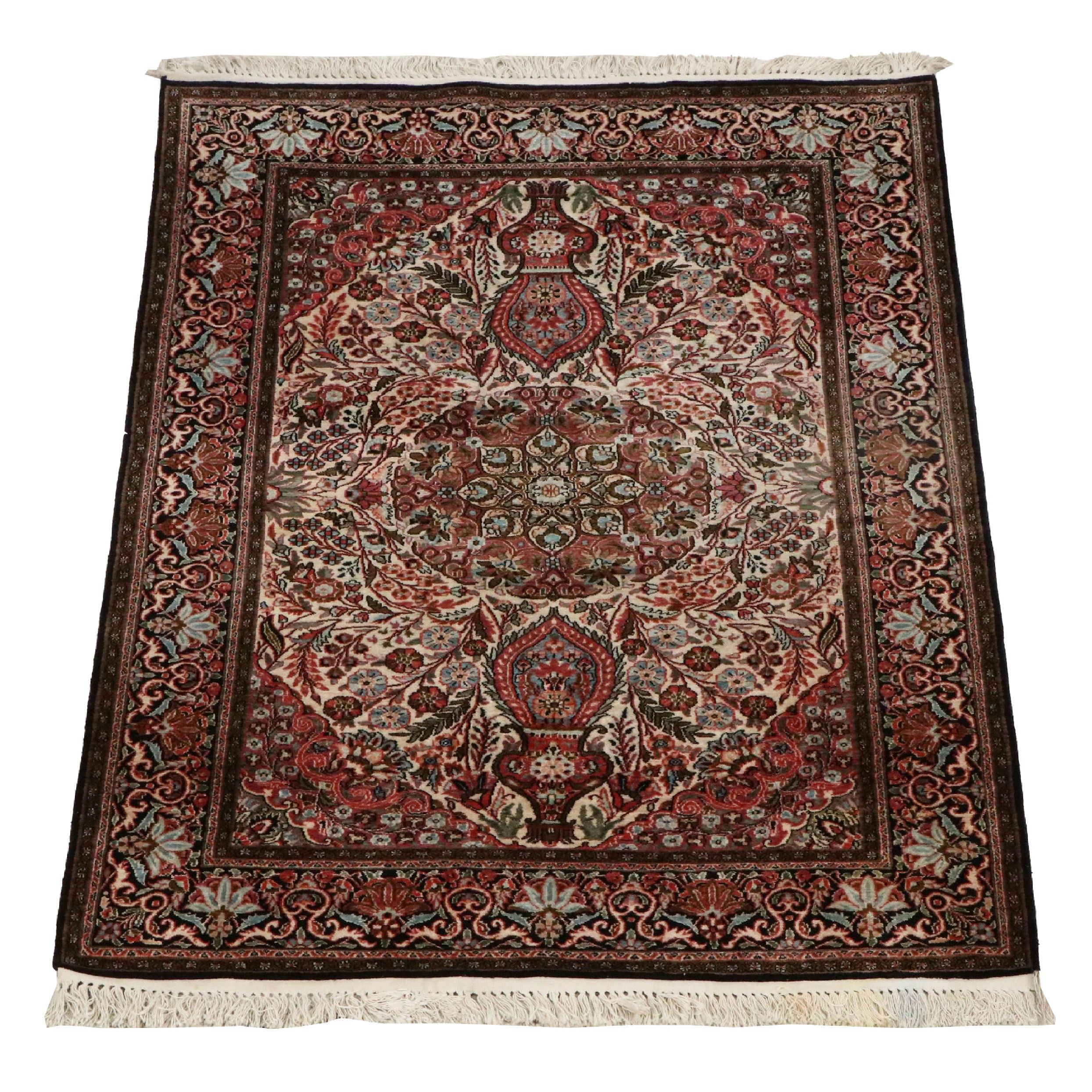 4'2 x 7'5 Hand-Knotted Persian Tabriz Area Rug