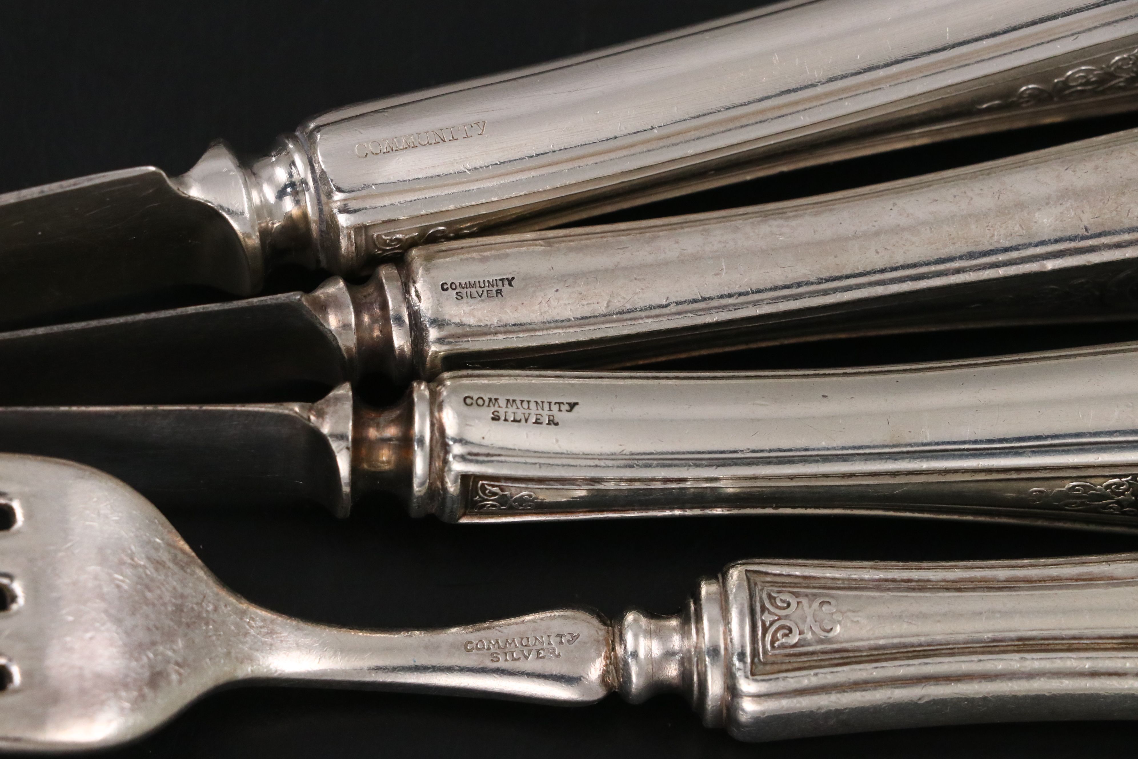 Oneida "Louis XVI" Silver Plate Flatware and Serving Utensils, 1911