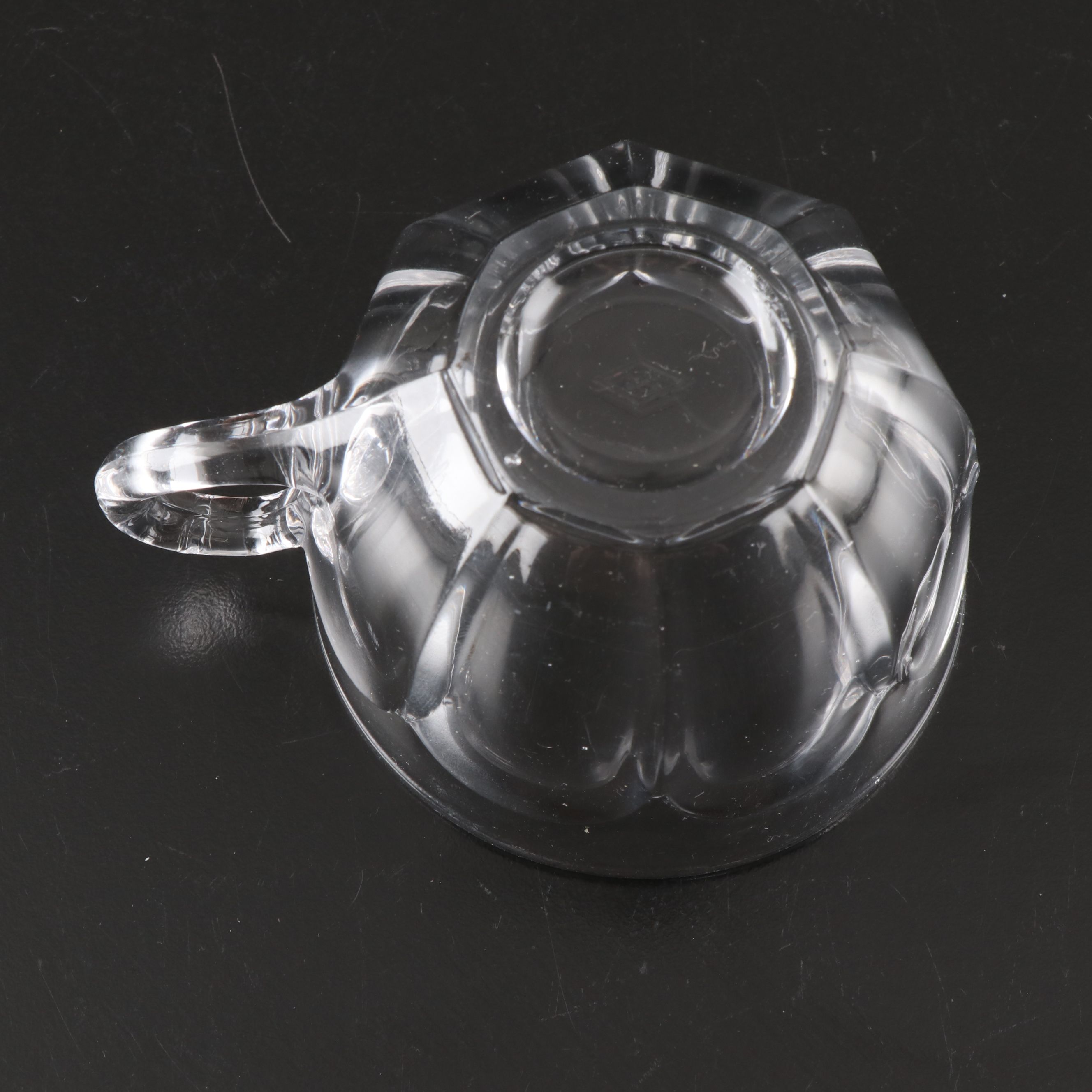 Heisey Glass "Colonial Clear" Punch Bowl with Stand, Cups and Ladle