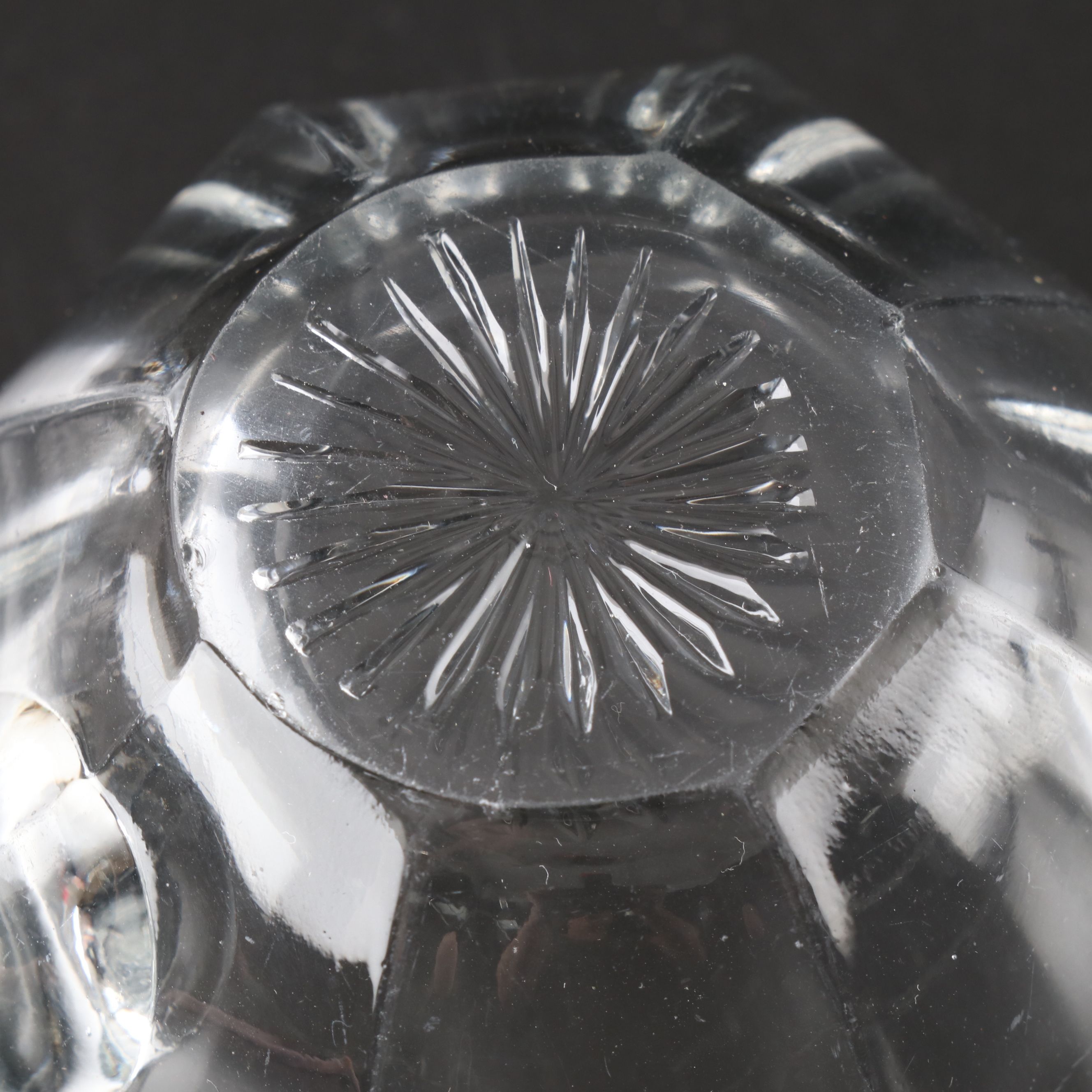 Heisey Glass "Colonial Clear" Punch Bowl with Stand, Cups and Ladle