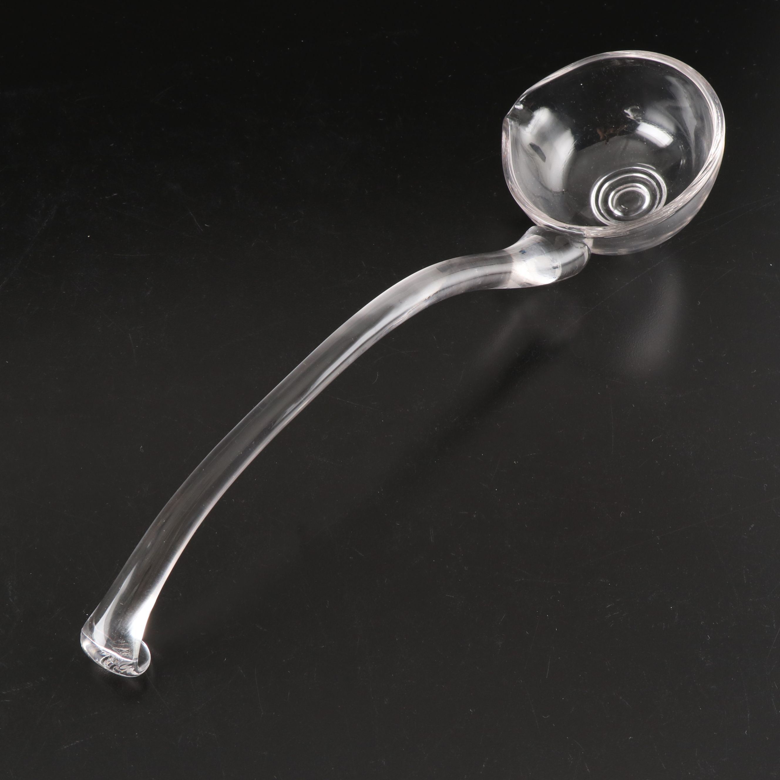 Heisey Glass "Colonial Clear" Punch Bowl with Stand, Cups and Ladle