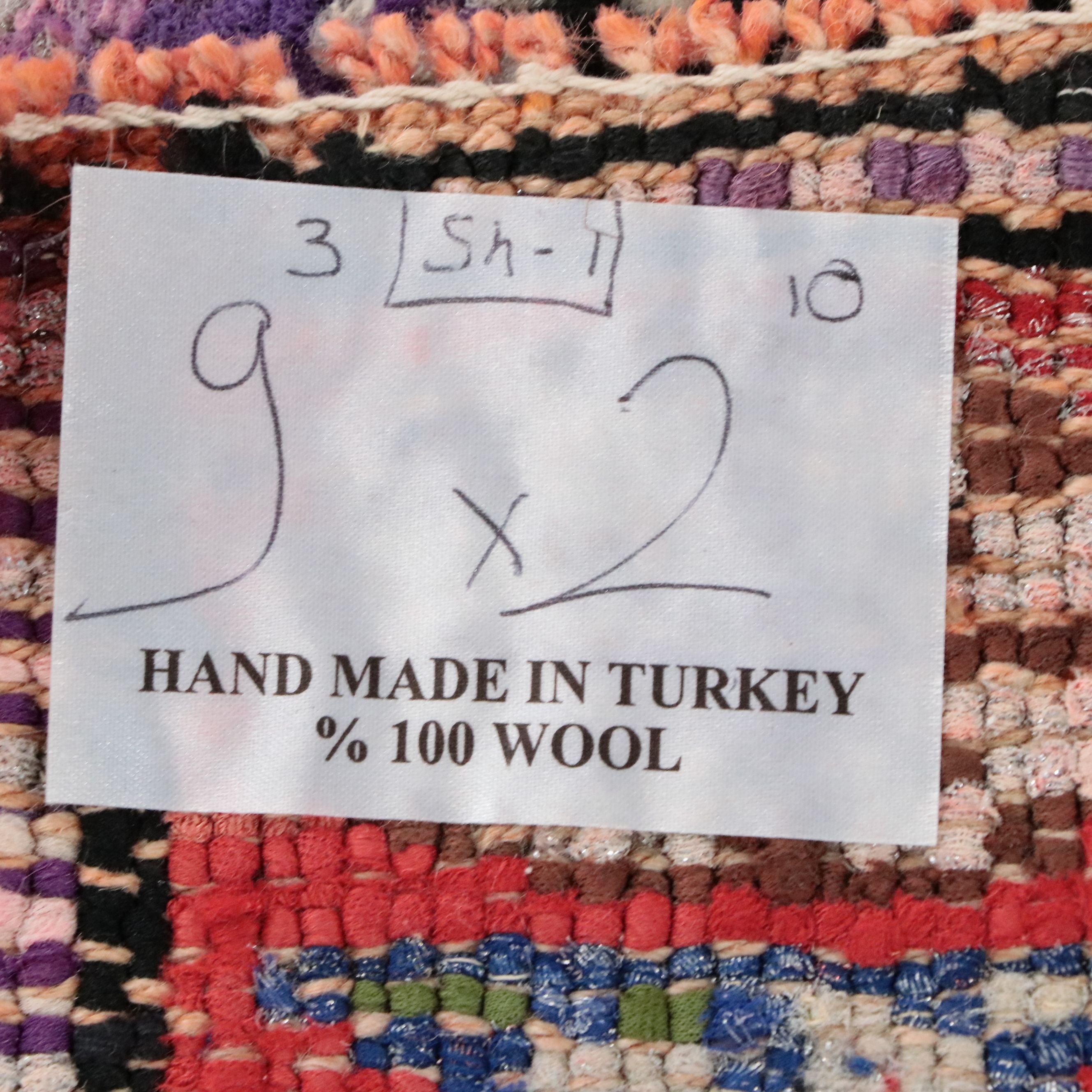 2'10 x 9'3 Hand-Knotted Turkish Anatolian Style Long Rug