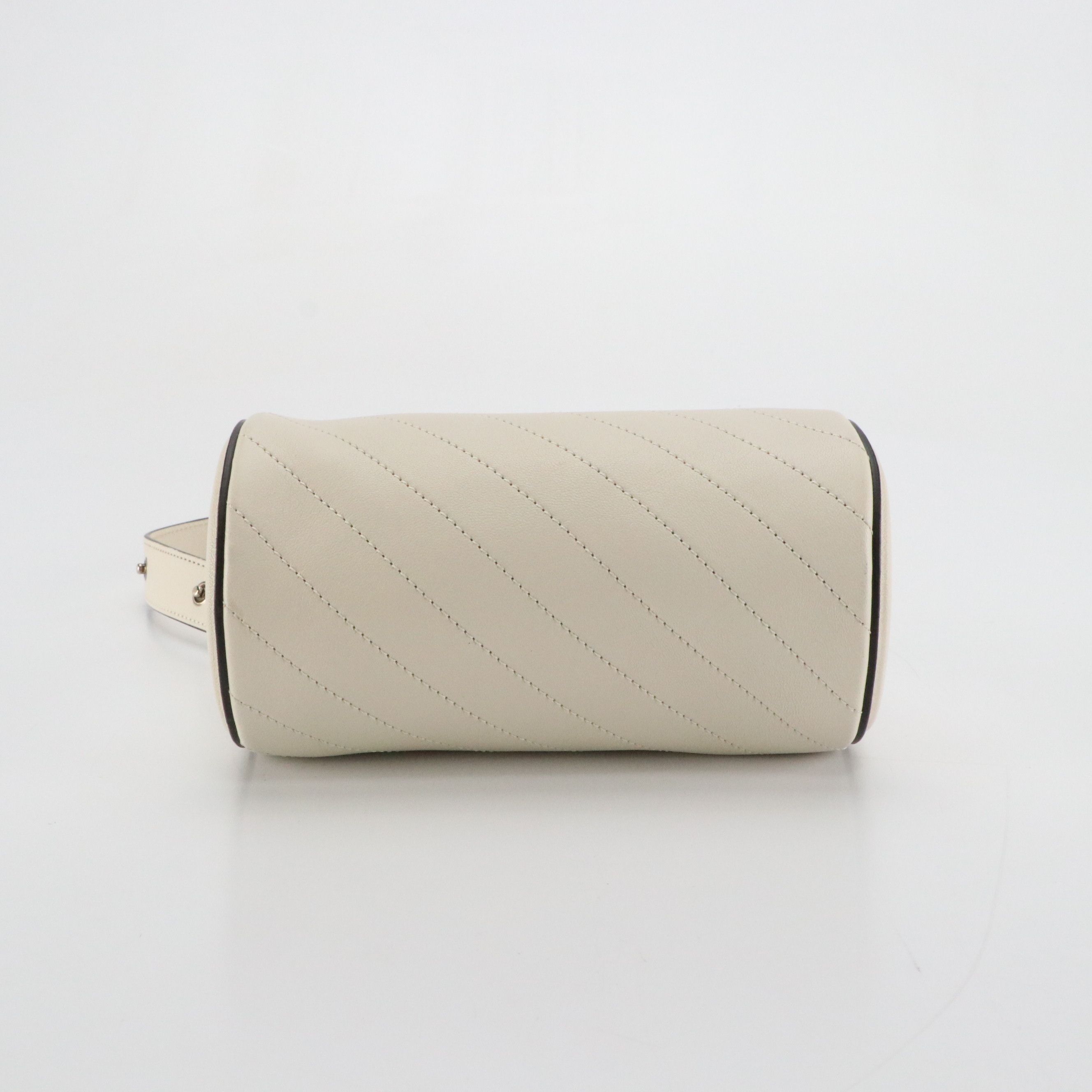 CANCER: Gucci Mini Blondie Barrel Bag in Ivory Diagonal Quilted Calf Leather