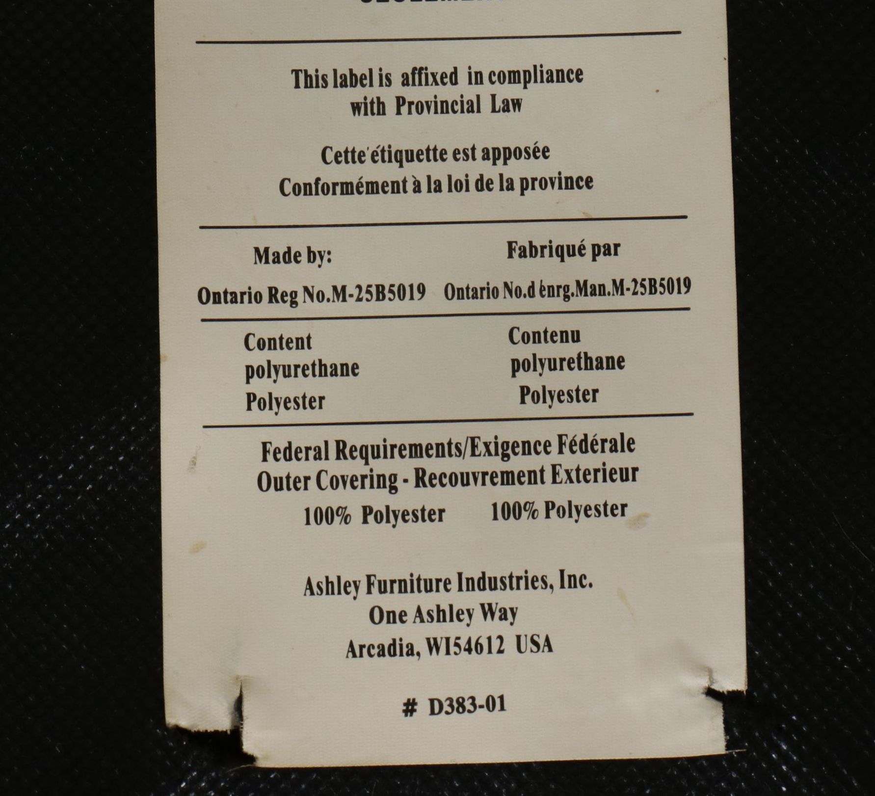 Ashley Furniture Five-Piece Dining Set Featuring Slate Top Table