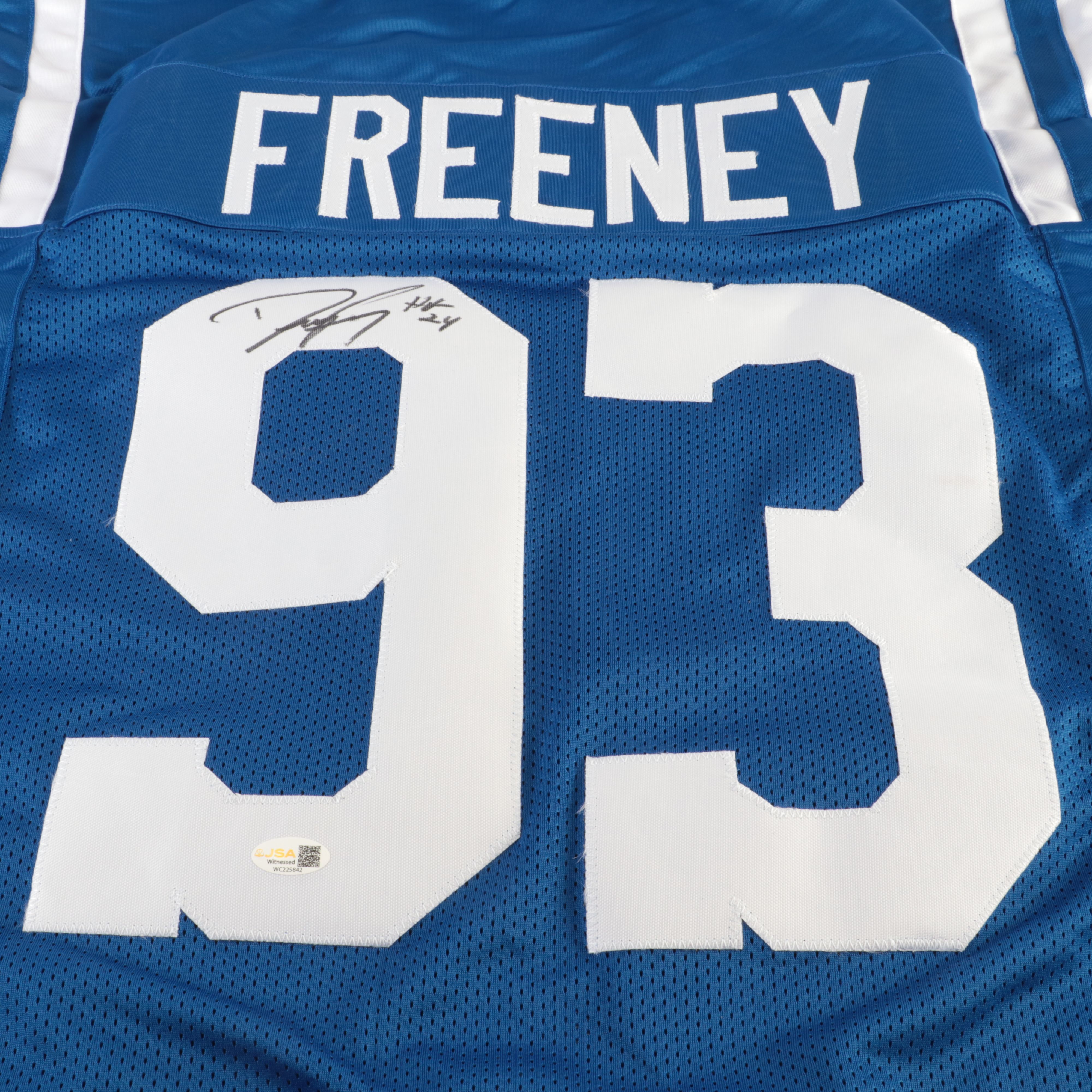 Dwight Freeney Signed Indianapolis Colts Football Jersey, JSA