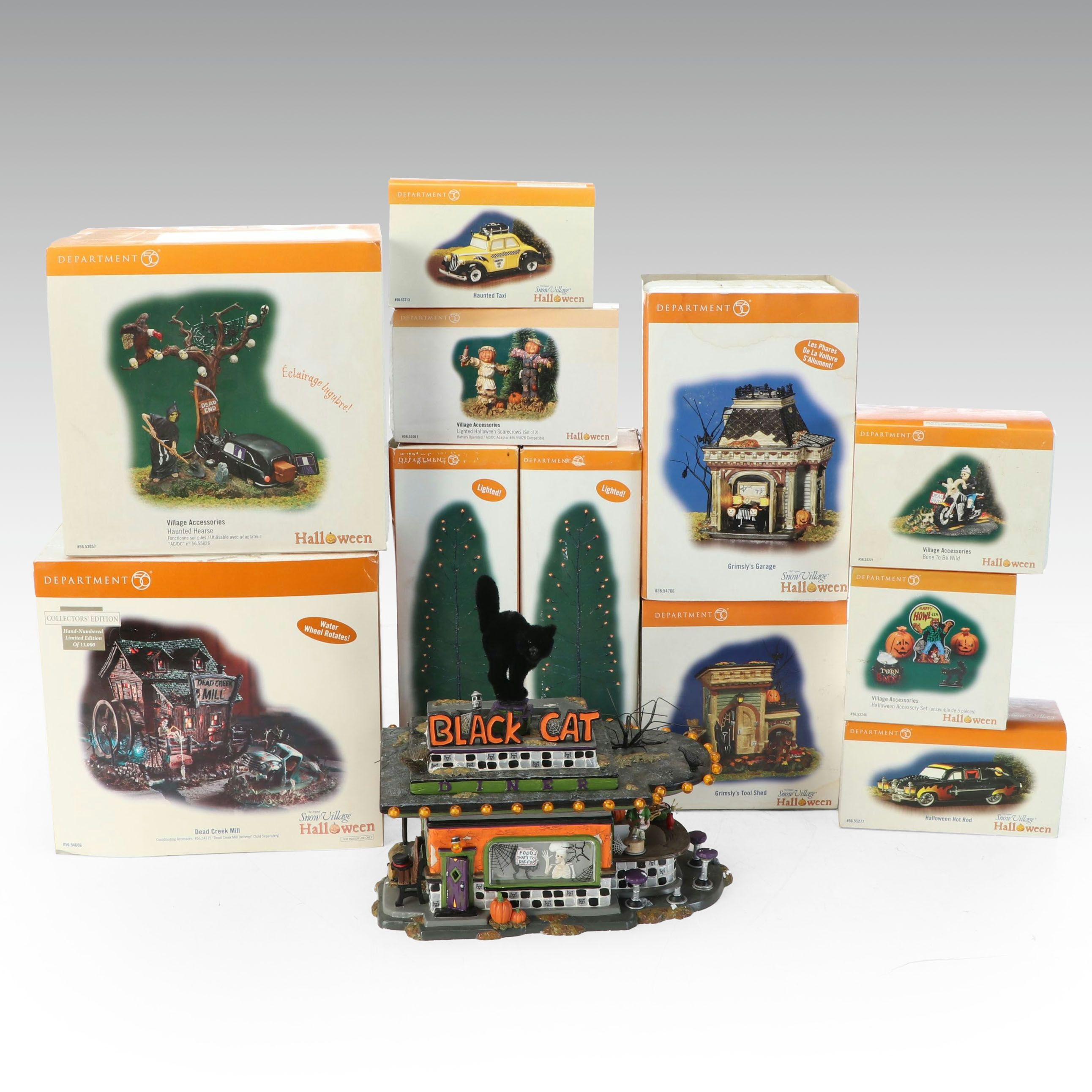 Dept. 56 Collector's Edition "Dead Creek Mill" with More Halloween Sets