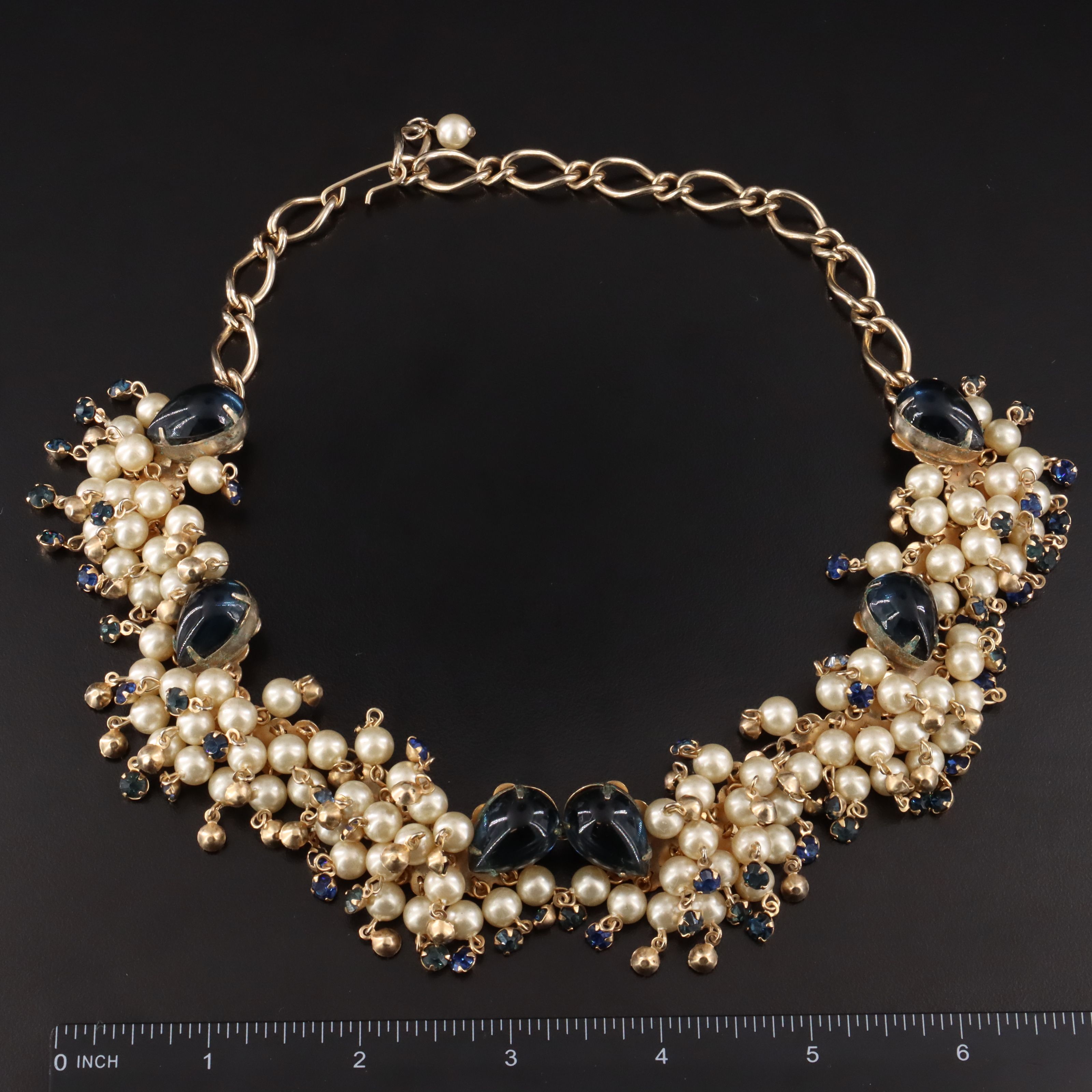 1960s Imitation Pearl, Rhinestone and Glass Parure