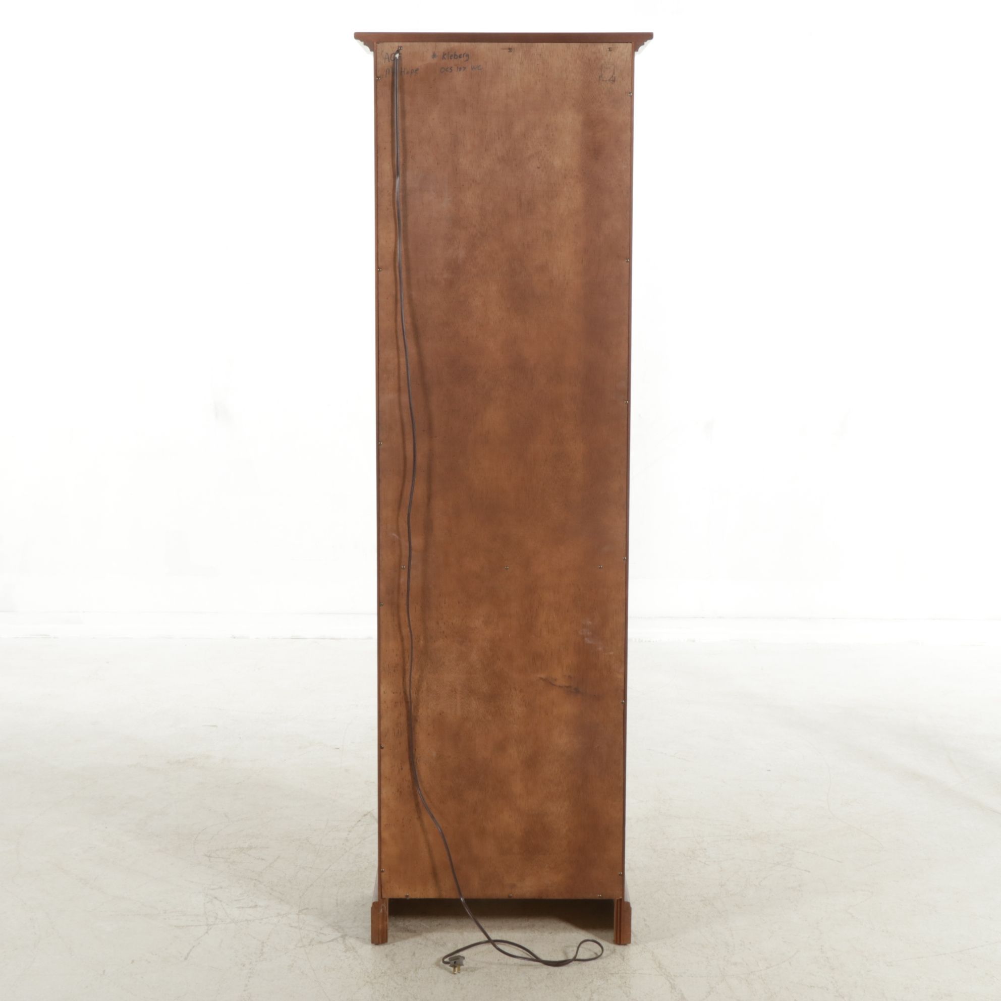 Amish Originals Craftsman Style Cherry Illuminated Curio Cabinet