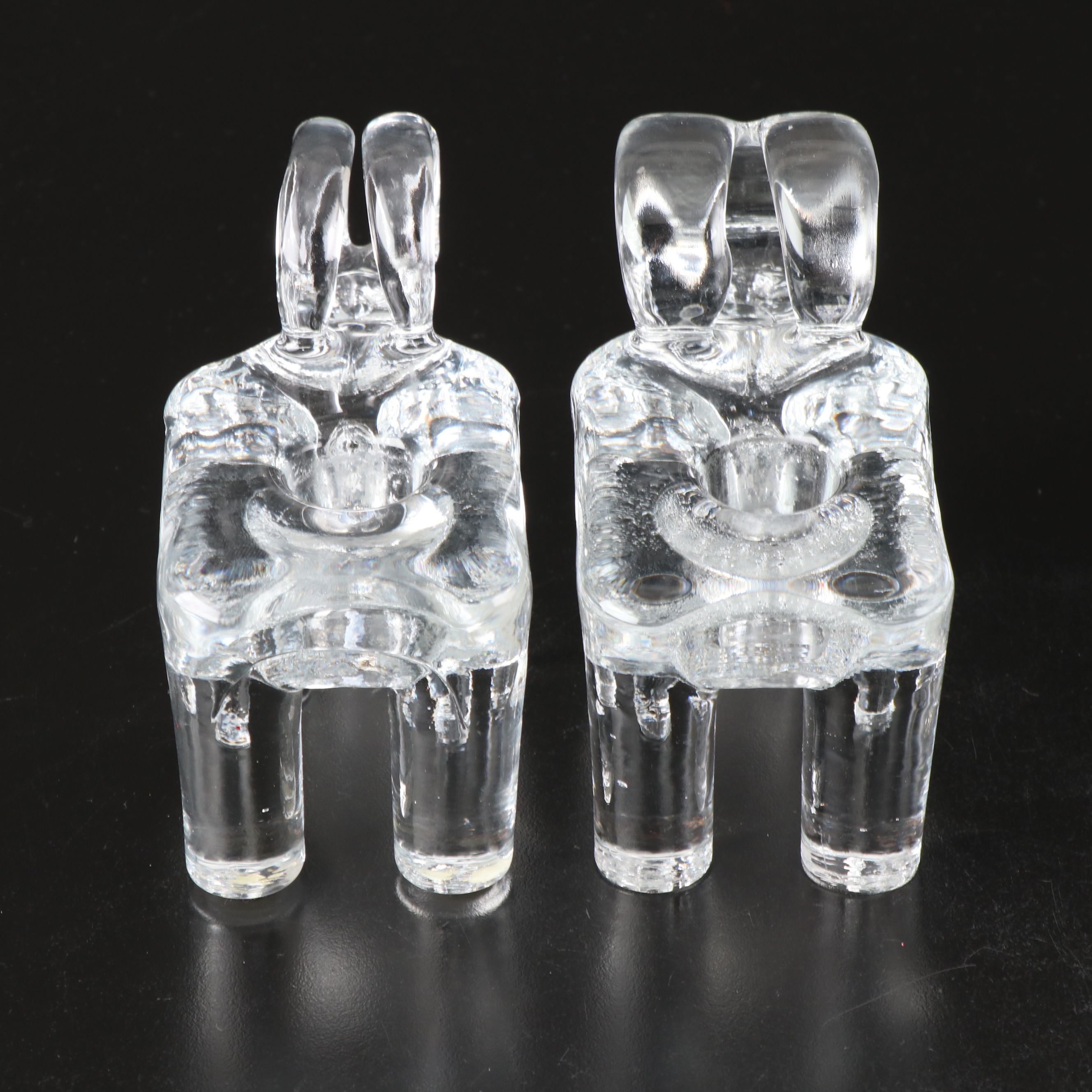 Kosta Boda Ram Figural Candle Holders Designed by Bertil Vallien