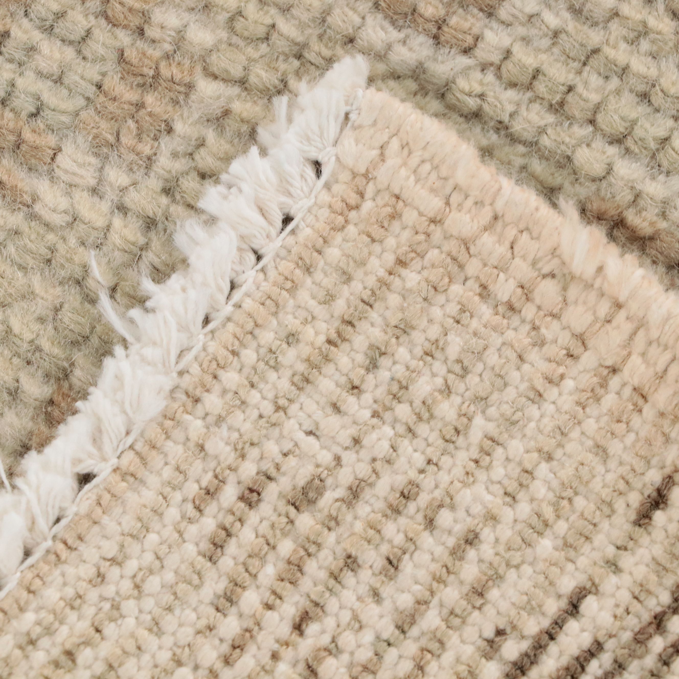 5'1 x 9'5 Hand-Knotted Turkish Oushak "Ghost" Area Rug