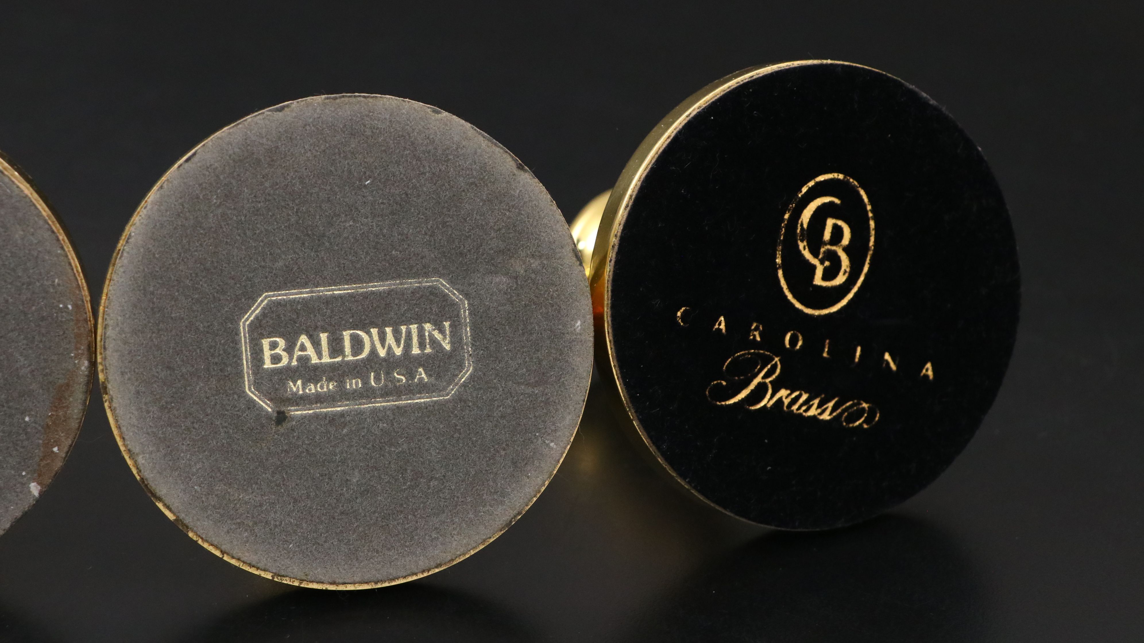 Baldwin and Carolina Brass Victorian Style Brass Candlesticks