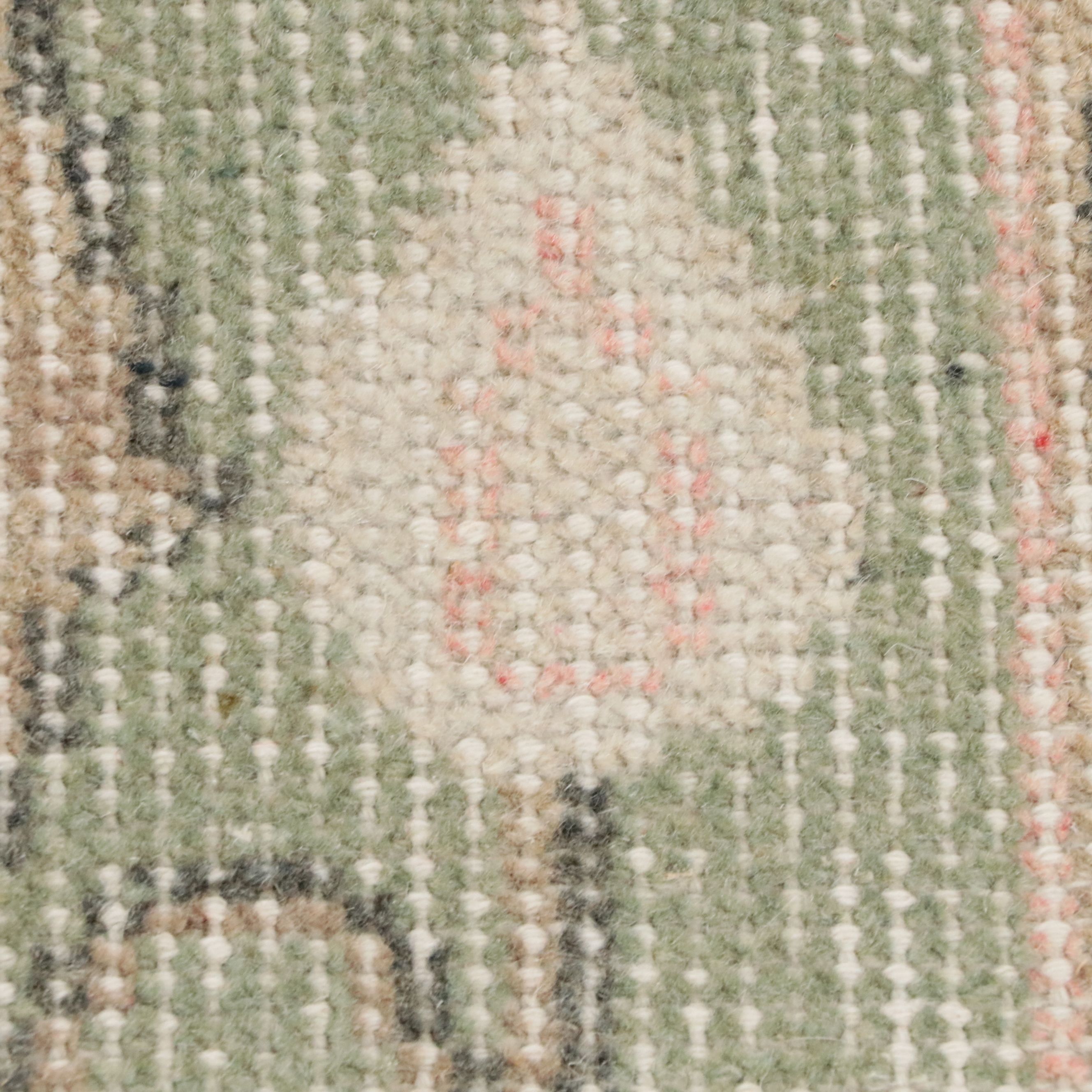 6'2 x 9'10 Hand-Knotted Turkish Oushak Area Rug