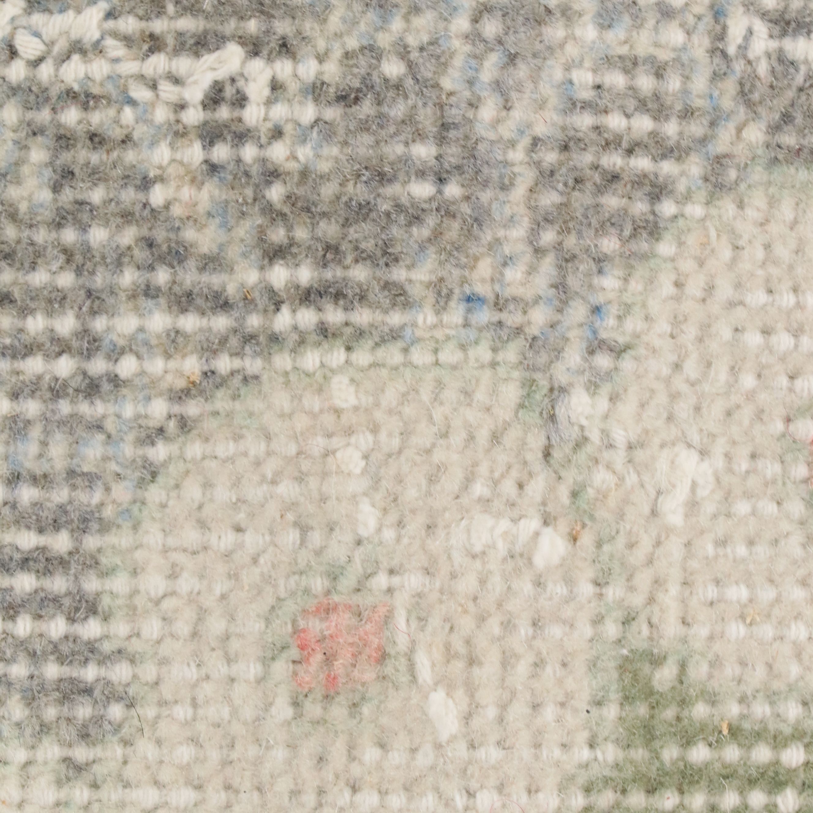 6'2 x 9'10 Hand-Knotted Turkish Oushak Area Rug