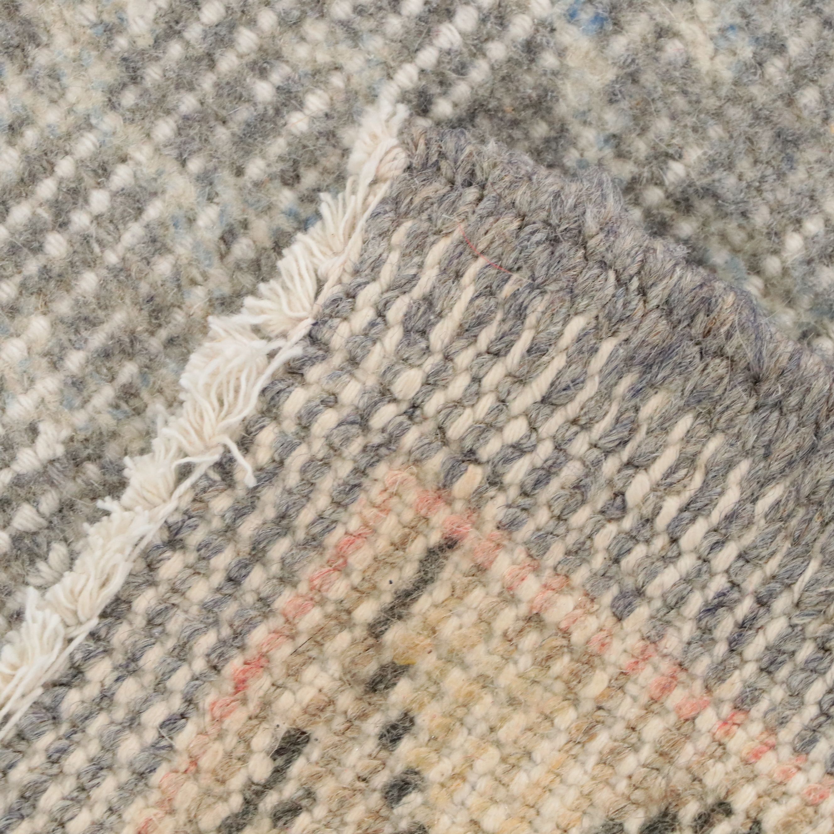 6'2 x 9'10 Hand-Knotted Turkish Oushak Area Rug