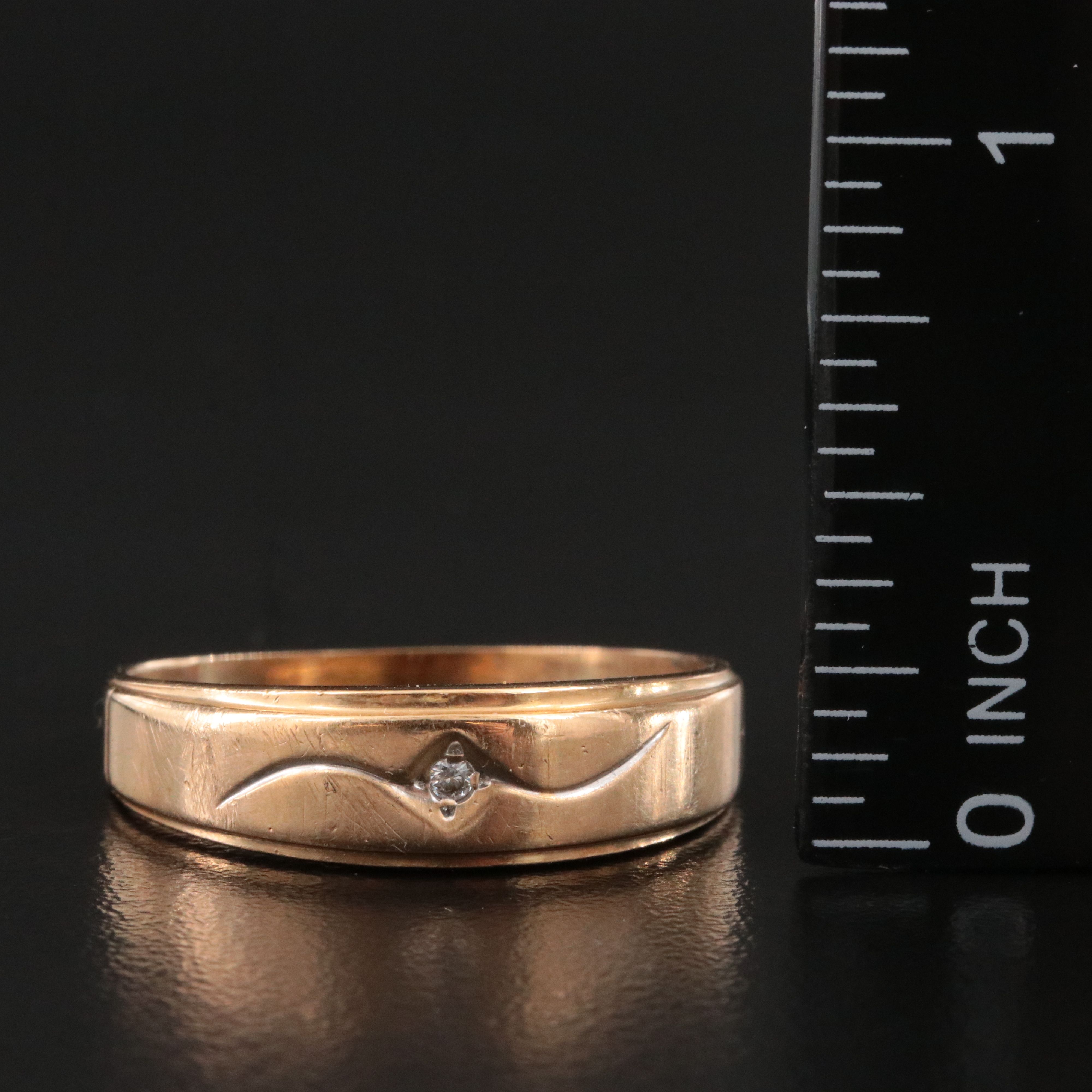 10K 0.01 CT Diamond Ring