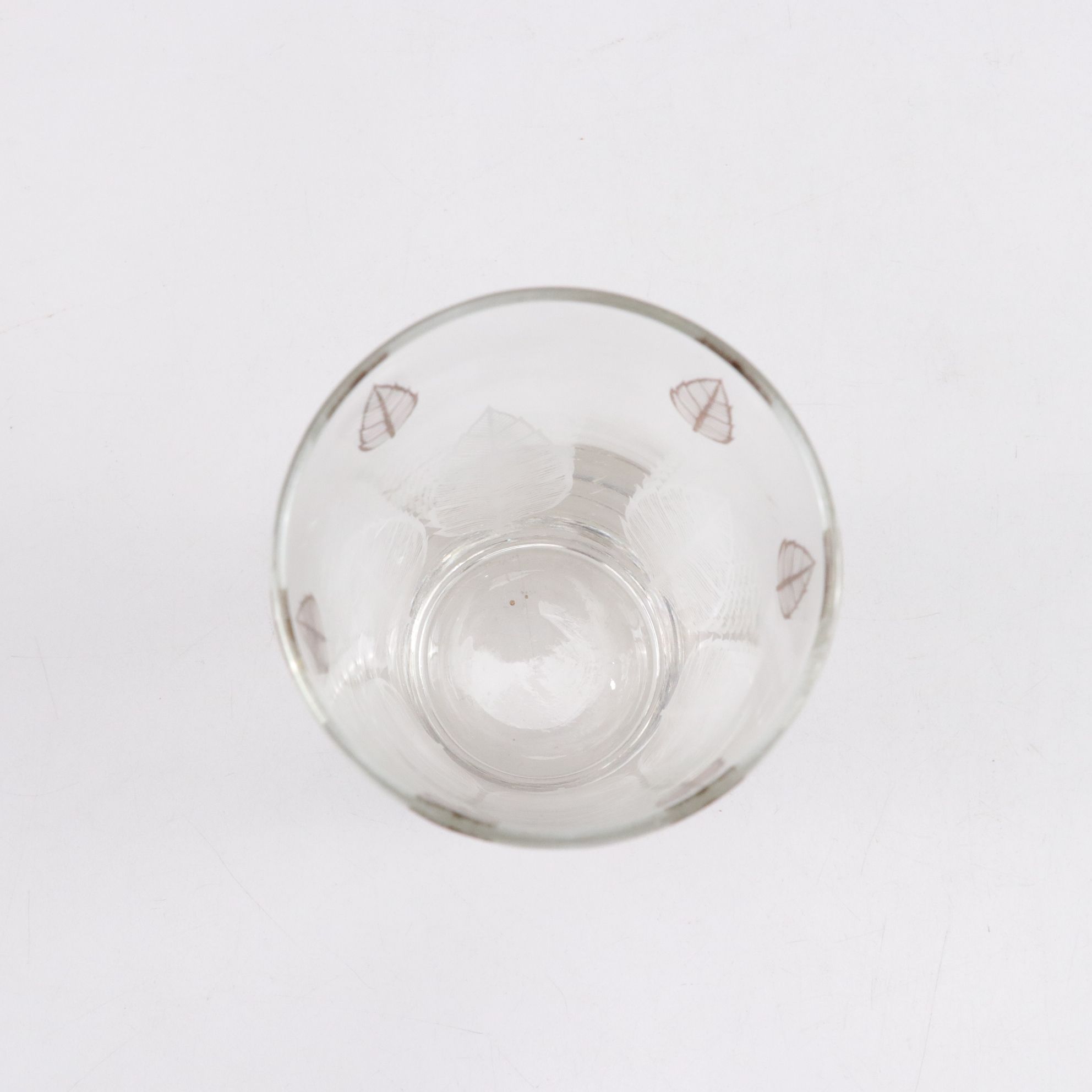 MCM Culver "Pisa" Crackle Gilt with Feather Motif Highball Glasses