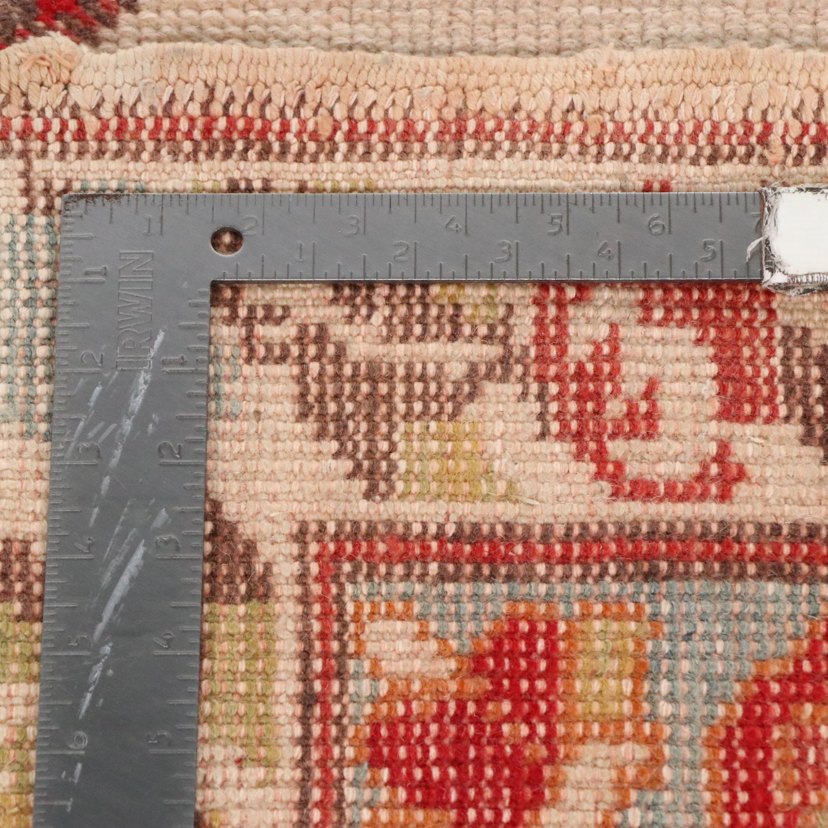 4'7 x 7'7 Hand-Knotted Turkish Anatolian Medallion Area Rug