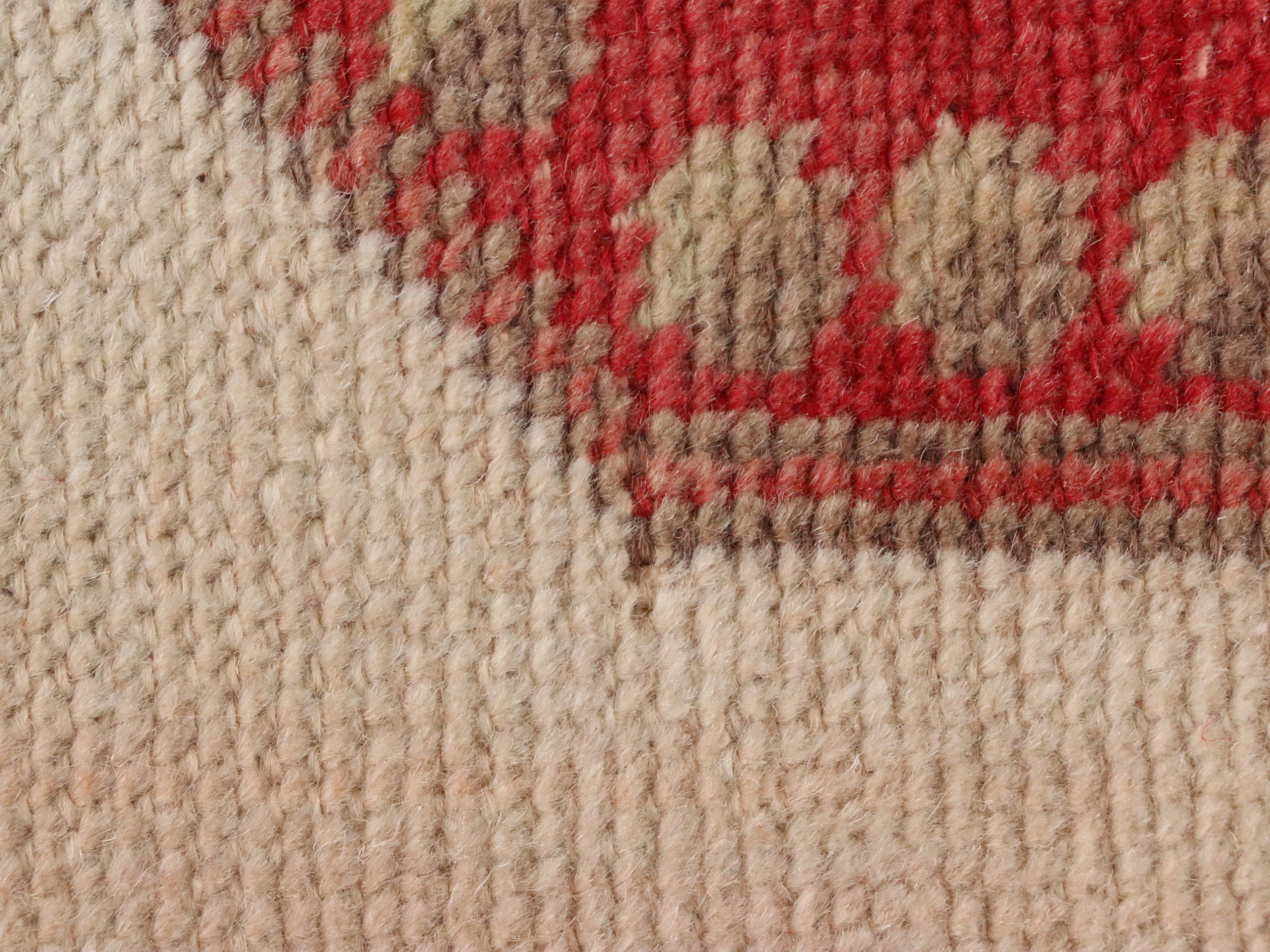 4'7 x 7'7 Hand-Knotted Turkish Anatolian Medallion Area Rug